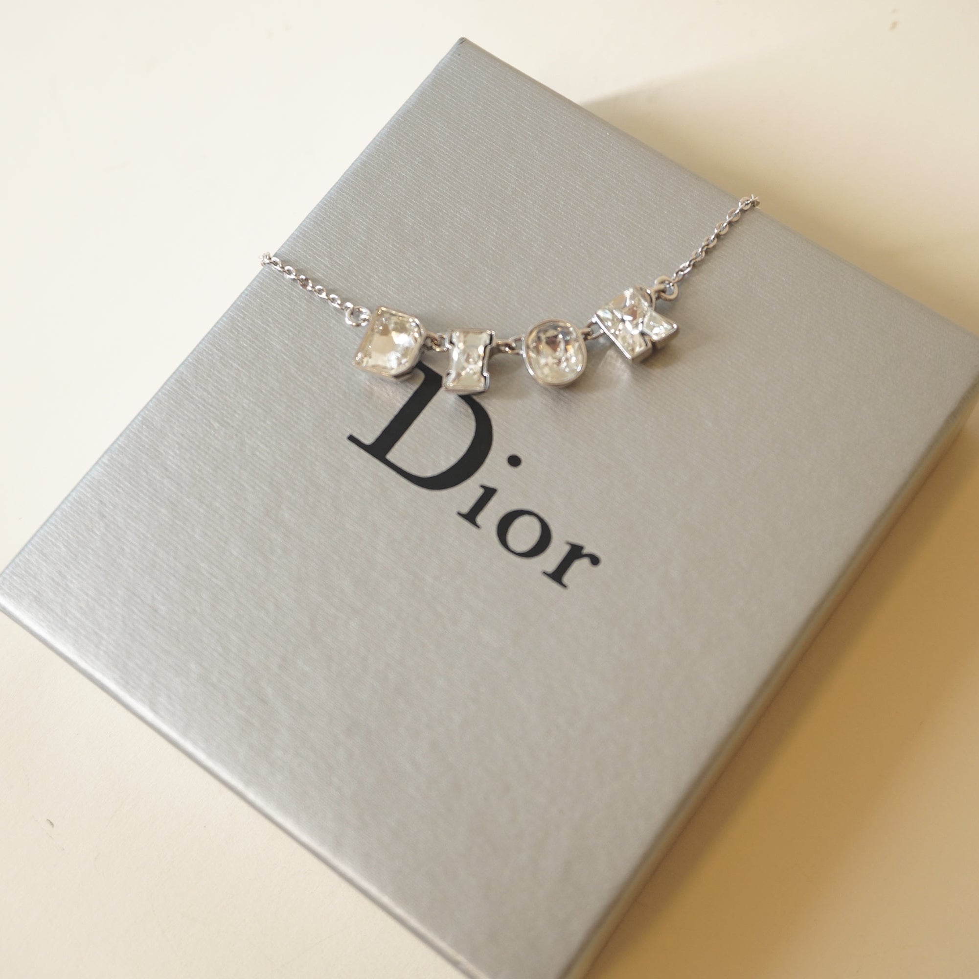 PRE-OWNED Galiano Silver Hardware Rhinestones