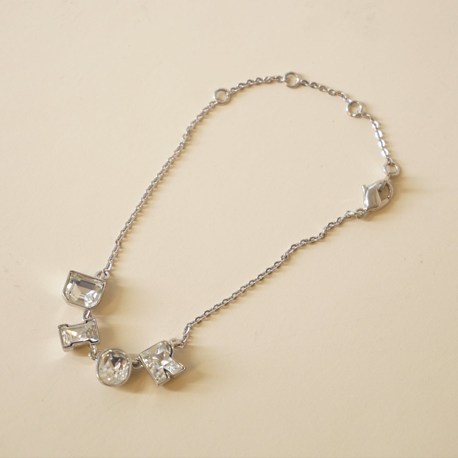 PRE-OWNED Galiano Silver Hardware Rhinestones