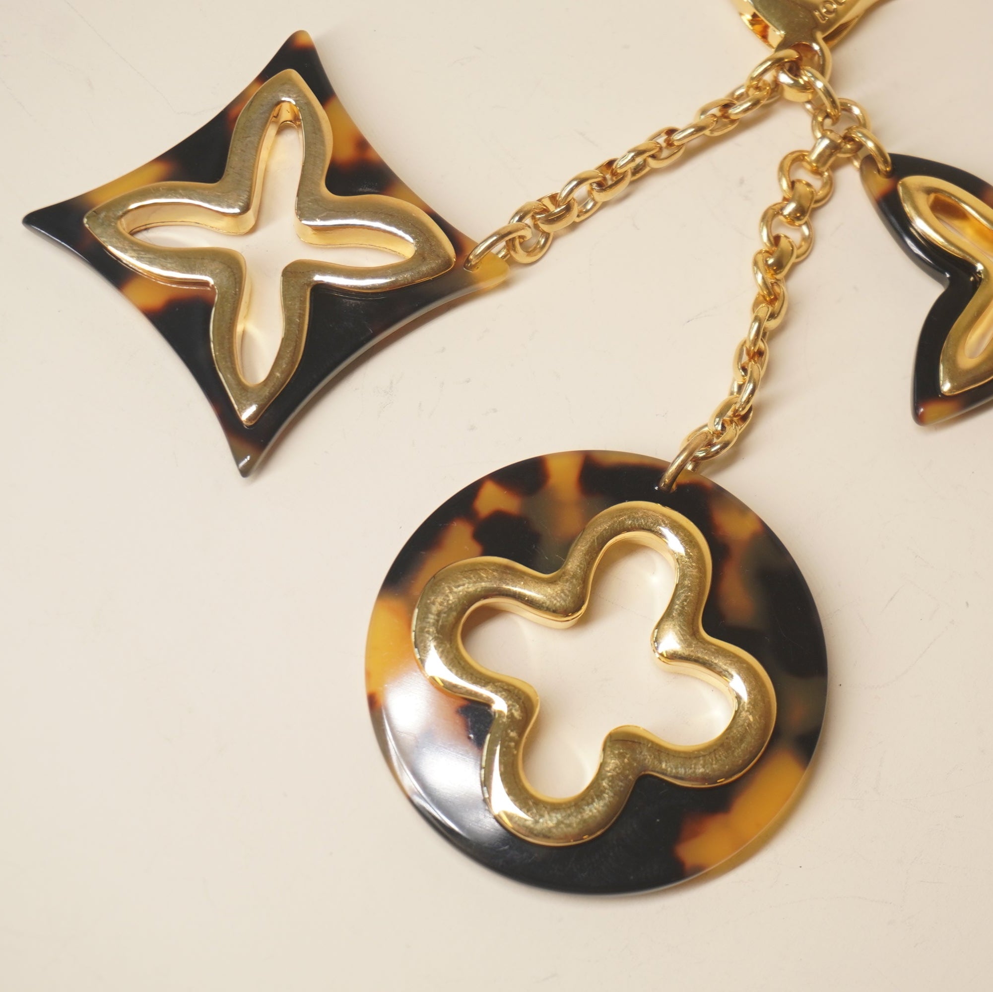 PRE-OWNED LV Insolence Bag Charm Ecaille