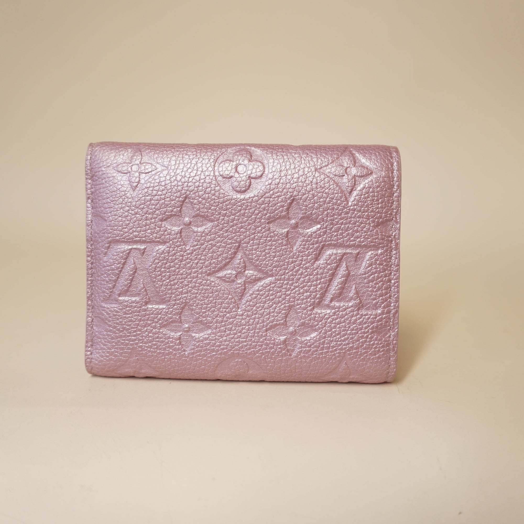 PRE-OWNED Empreinte Monogram Flower Victorine Wallet Pink