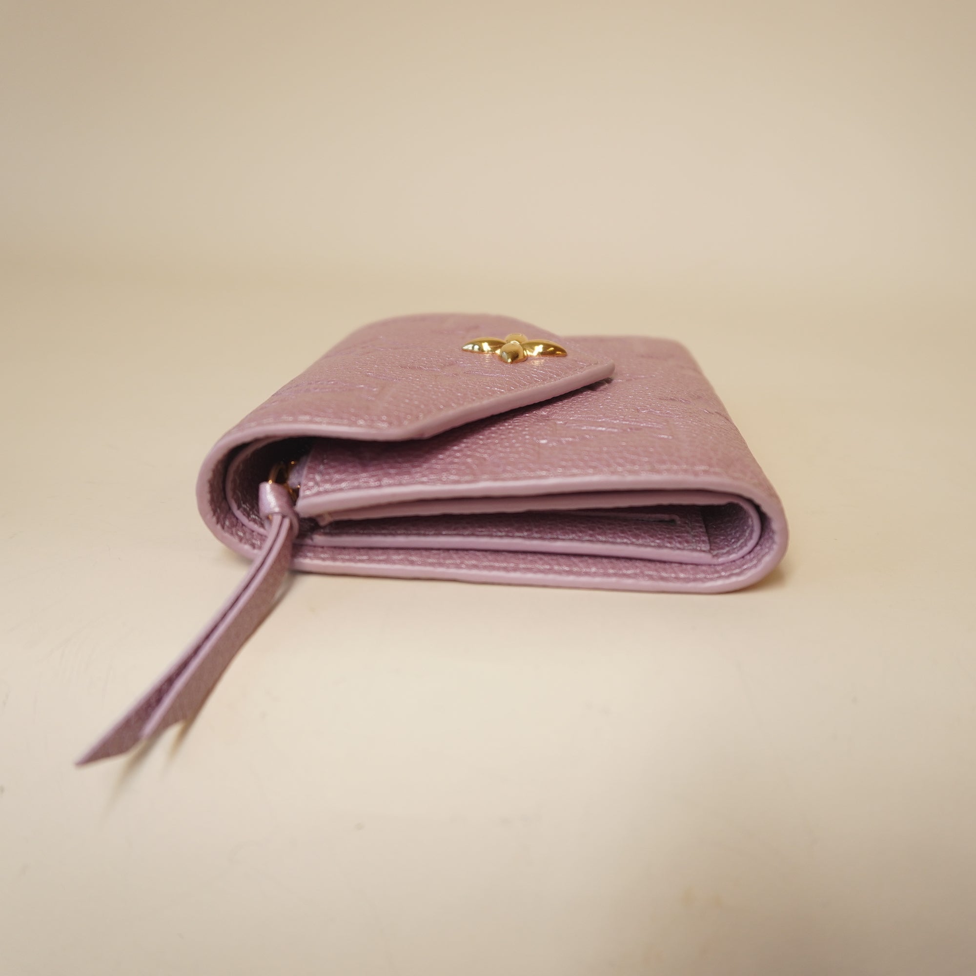 PRE-OWNED Empreinte Monogram Flower Victorine Wallet Pink
