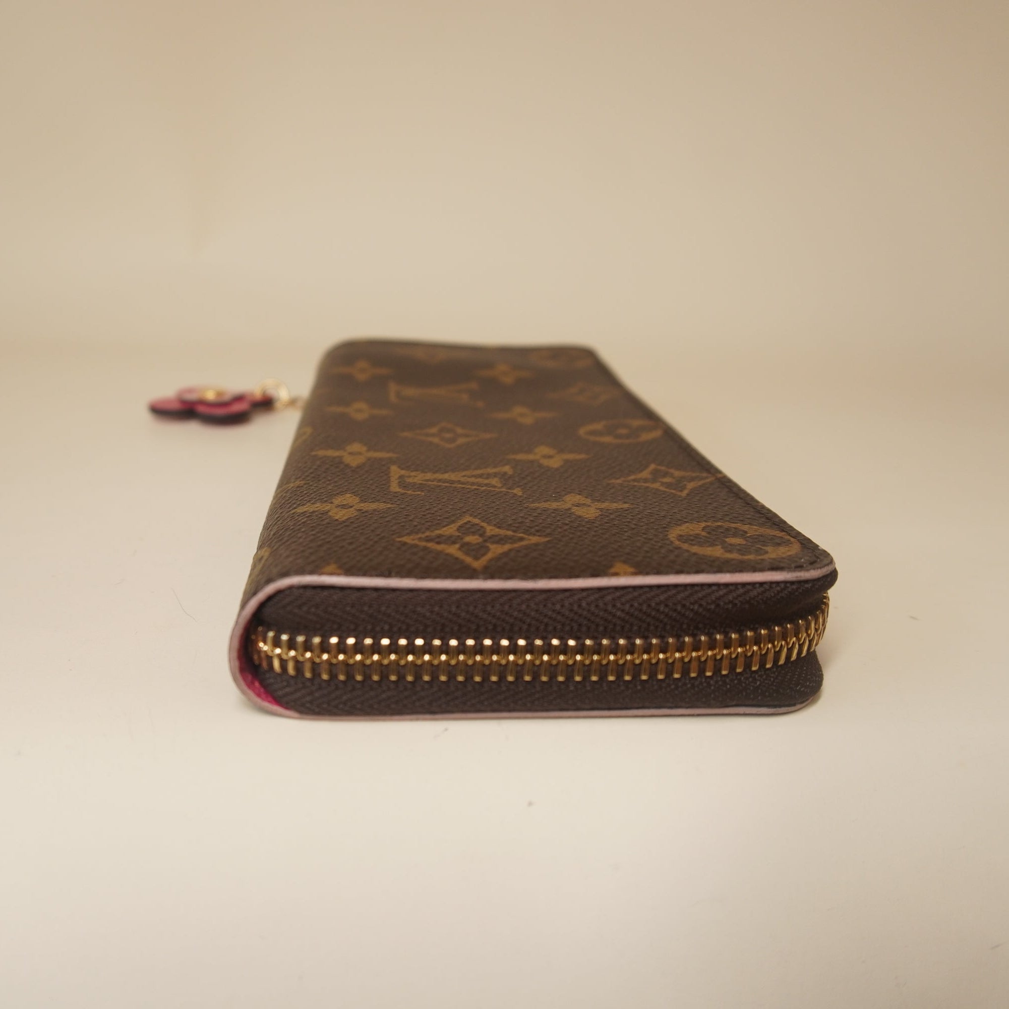 PRE-OWNED LV Monogram Blooming Flowers Clemence Wallet