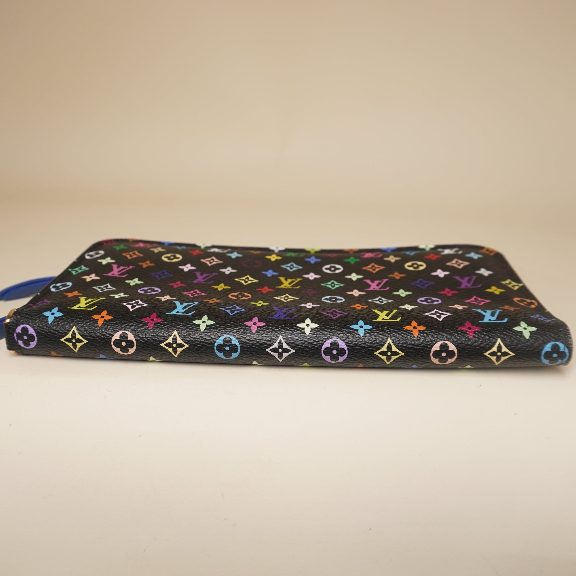 PRE-OWNED LV Blue Inside Monogram Multicolor Insolite Wallet