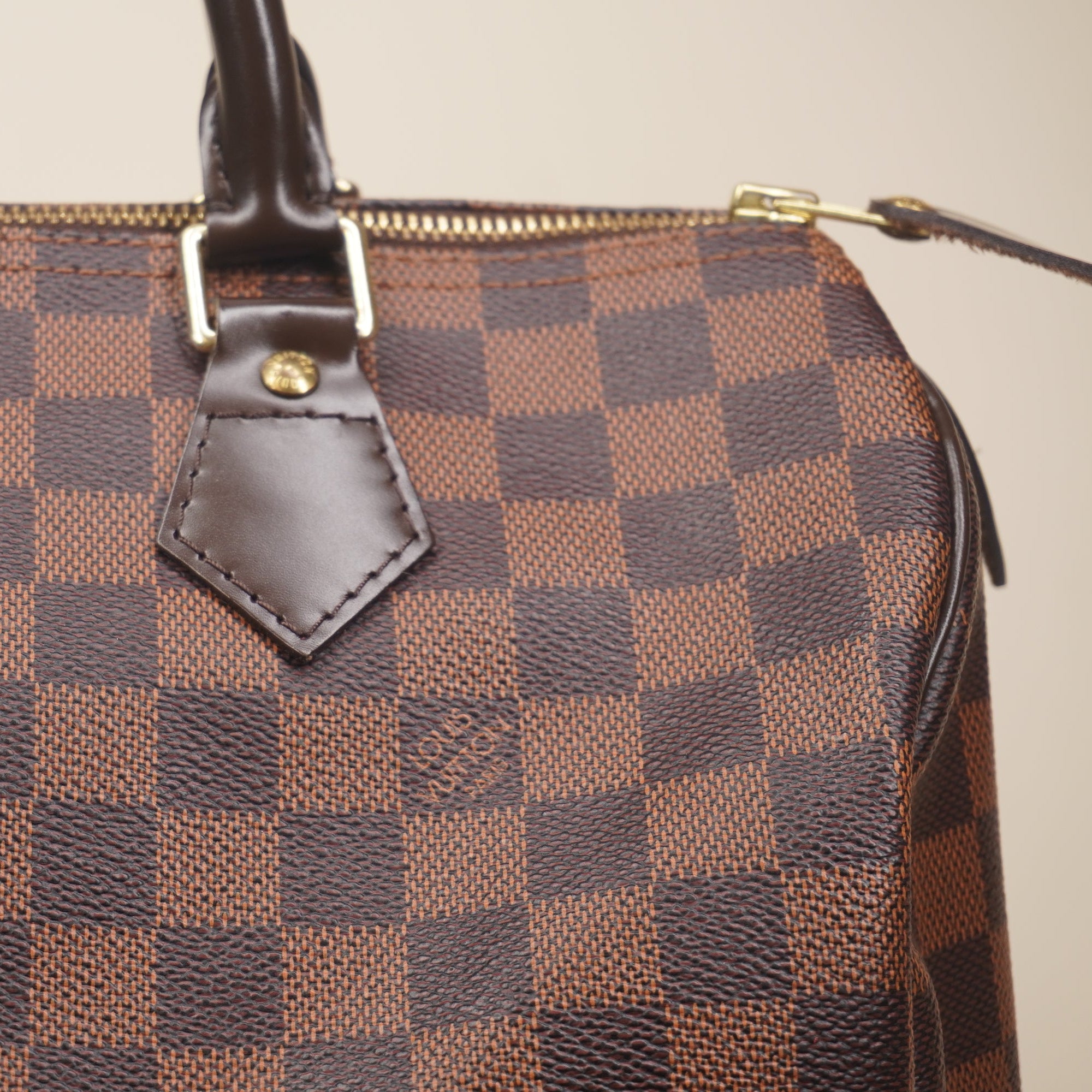 PRE-OWNED Speedy 30 Damier Ebene Canvas Tote bag