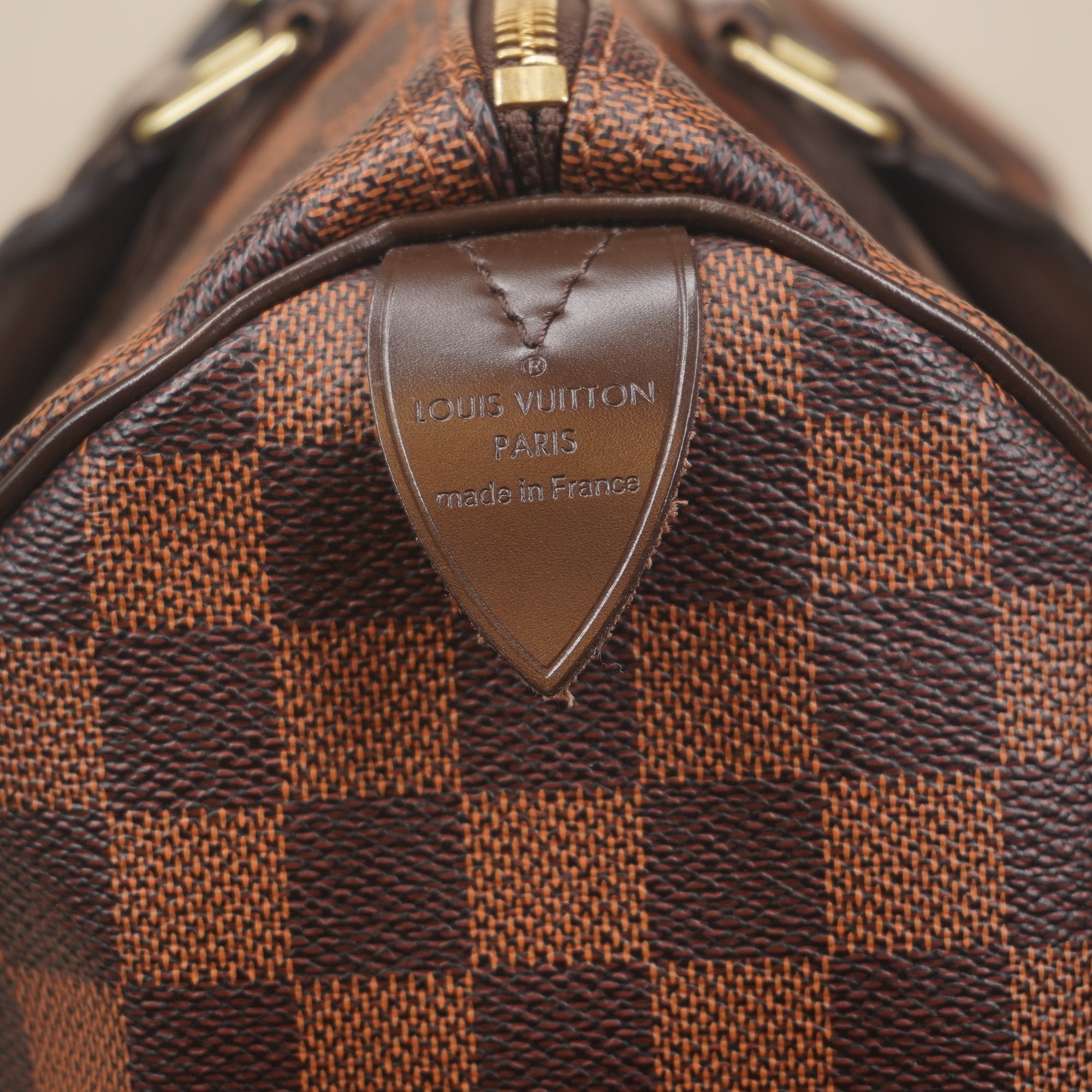 PRE-OWNED Speedy 30 Damier Ebene Canvas Tote bag