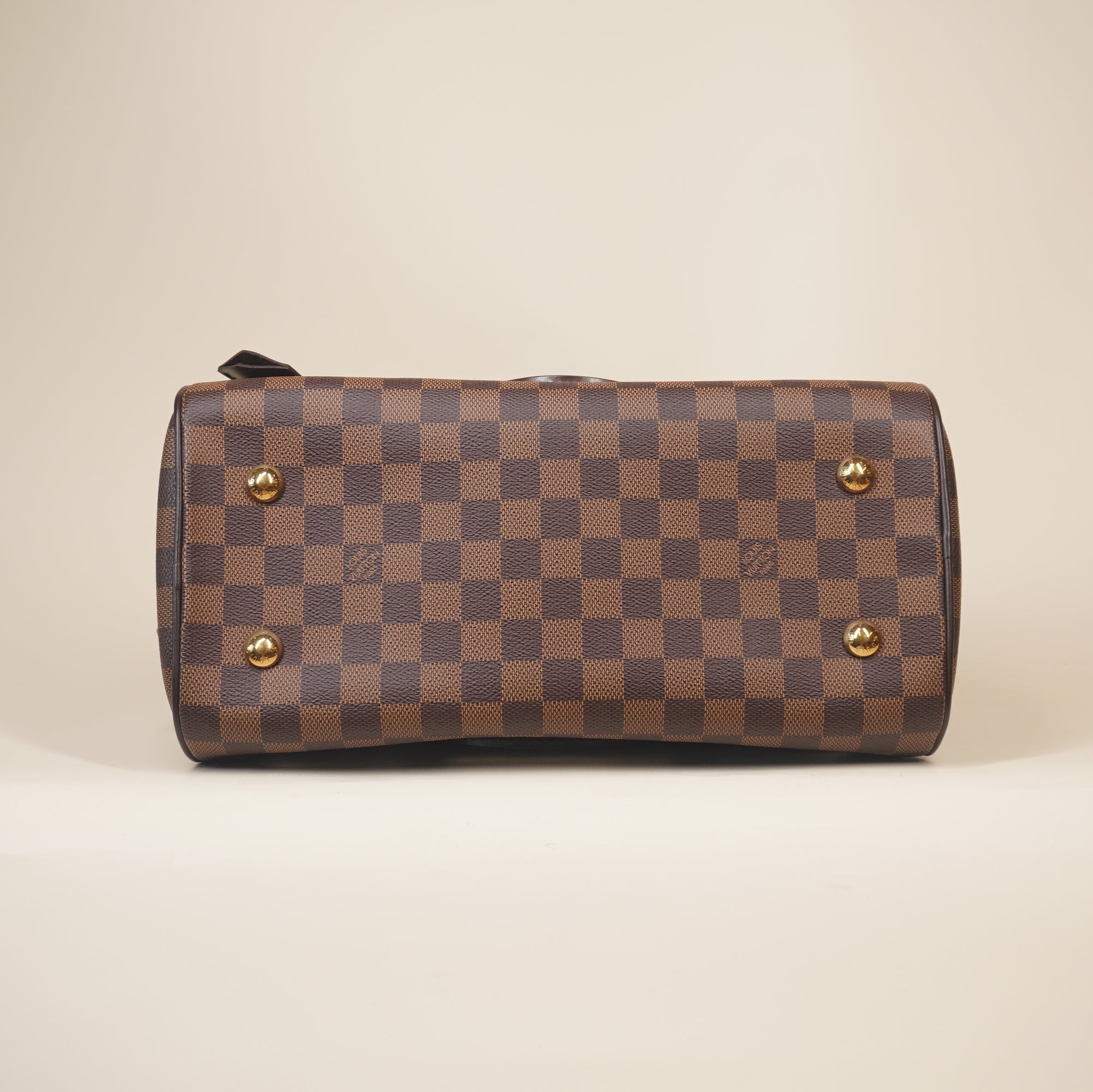 PRE-OWNED LV Damier Ebene Canvas Duomo Boston Bag