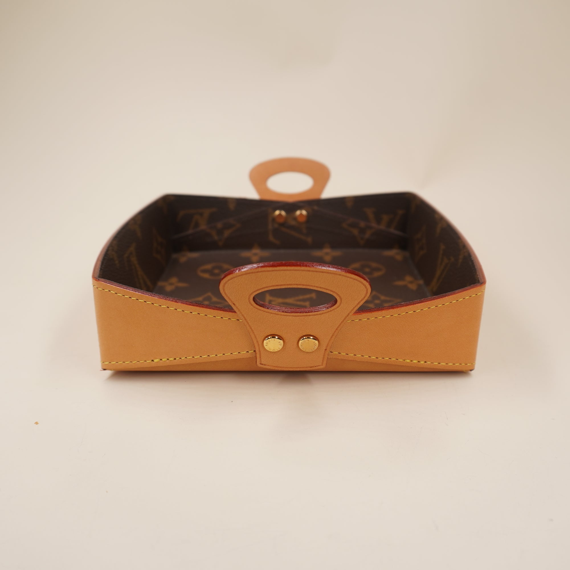 PRE-OWNED LV Monogram Canvas Georges Valet Tray PM
