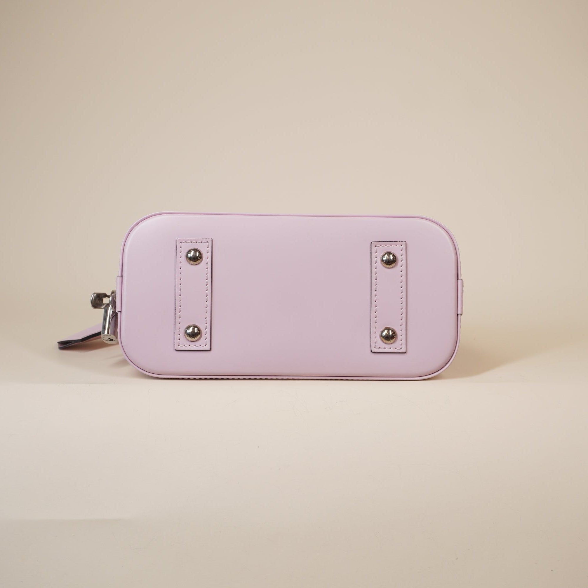 PRE-OWNED Epi Jacquard Alma BB Pink Shoulder Bag