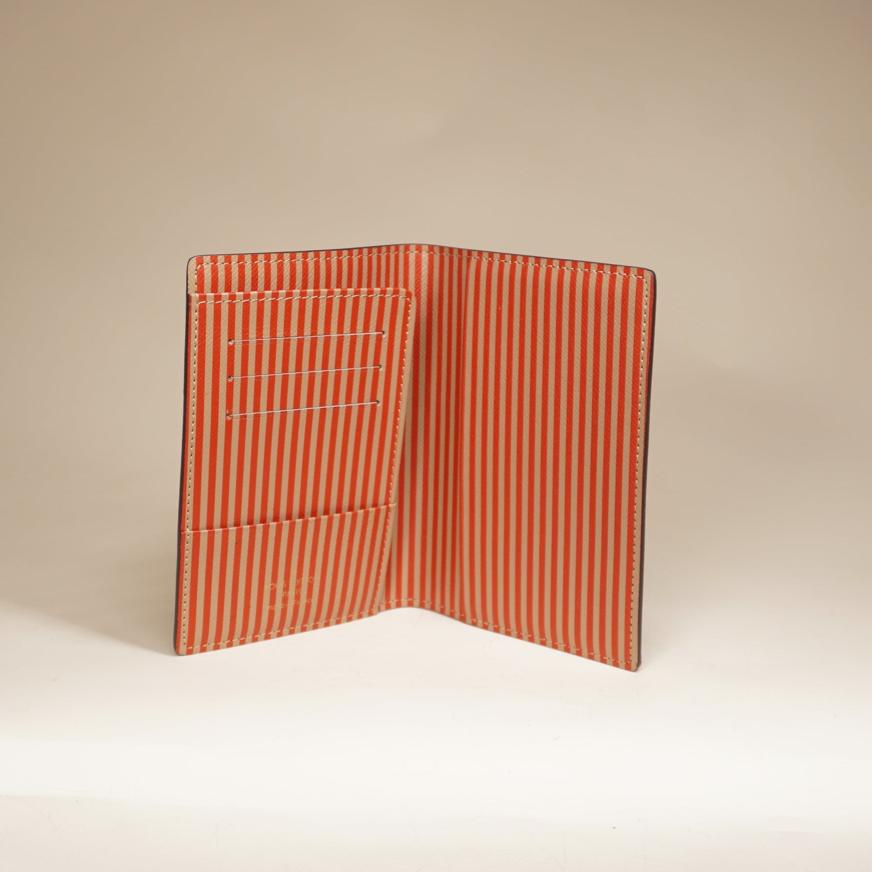 PRE-OWNED LV Damier Ebene Trunks and Locks Passport Holder