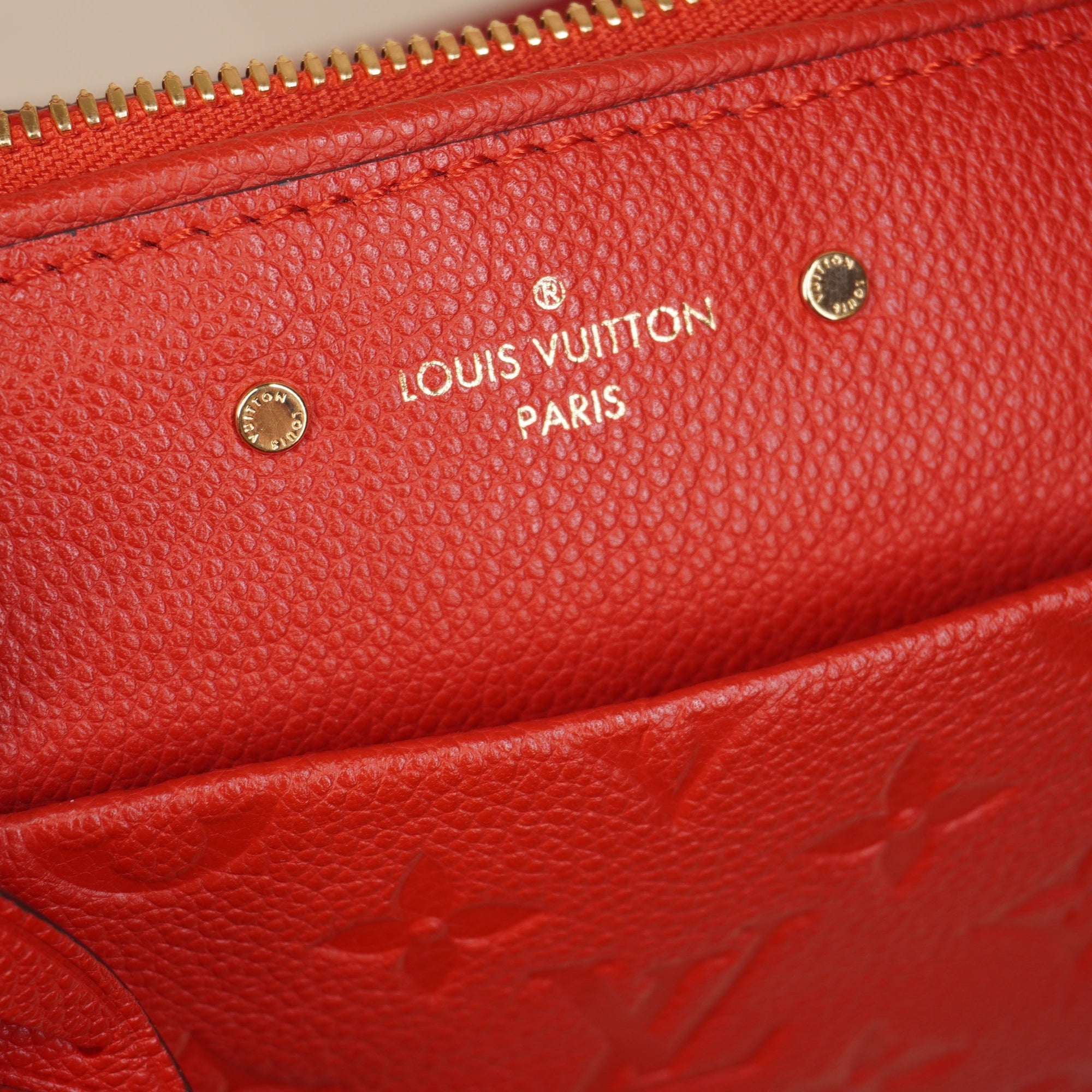 PRE-OWNED Speedy 25 Empreinte Leather Red Shoudler Bag