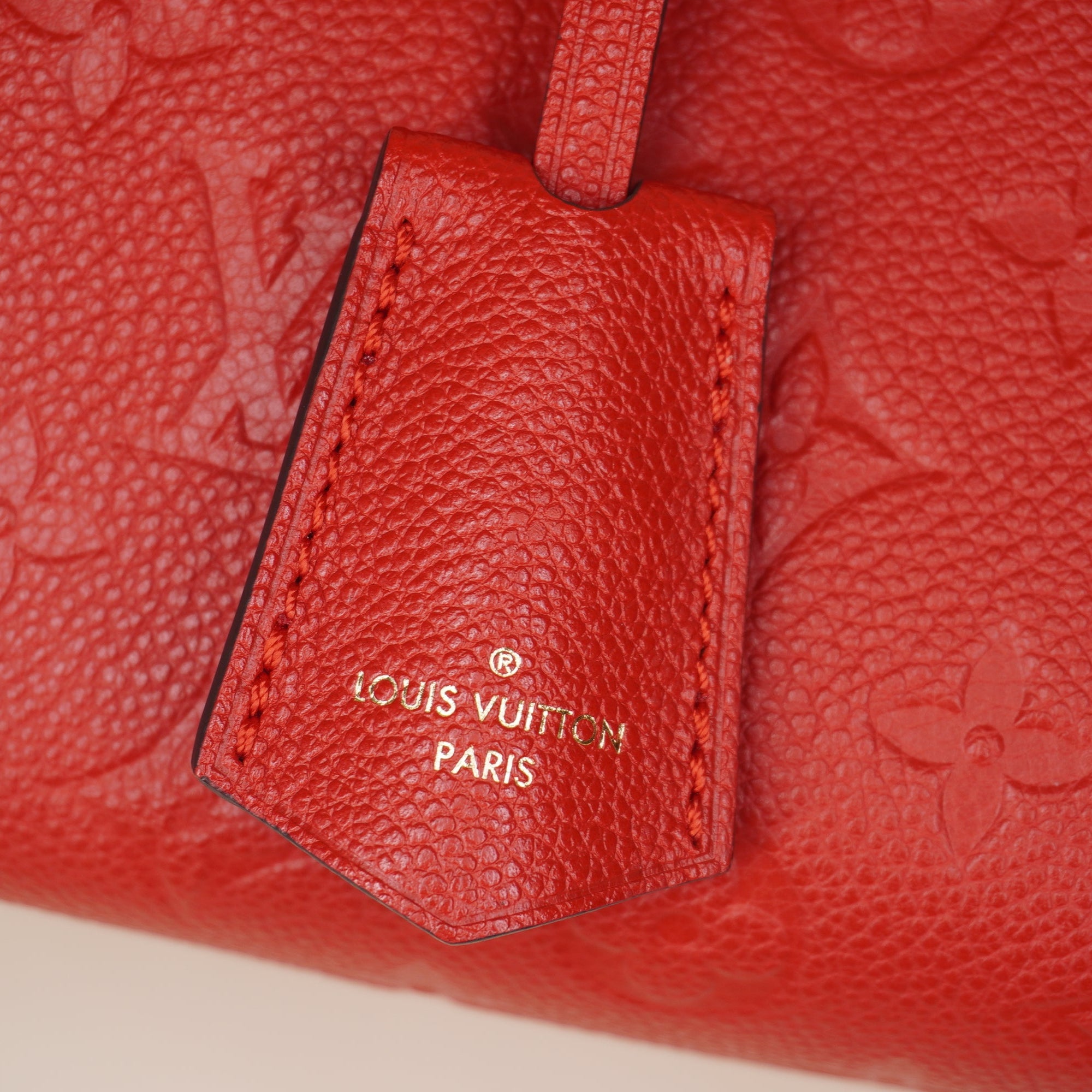 PRE-OWNED Speedy 25 Empreinte Leather Red Shoudler Bag