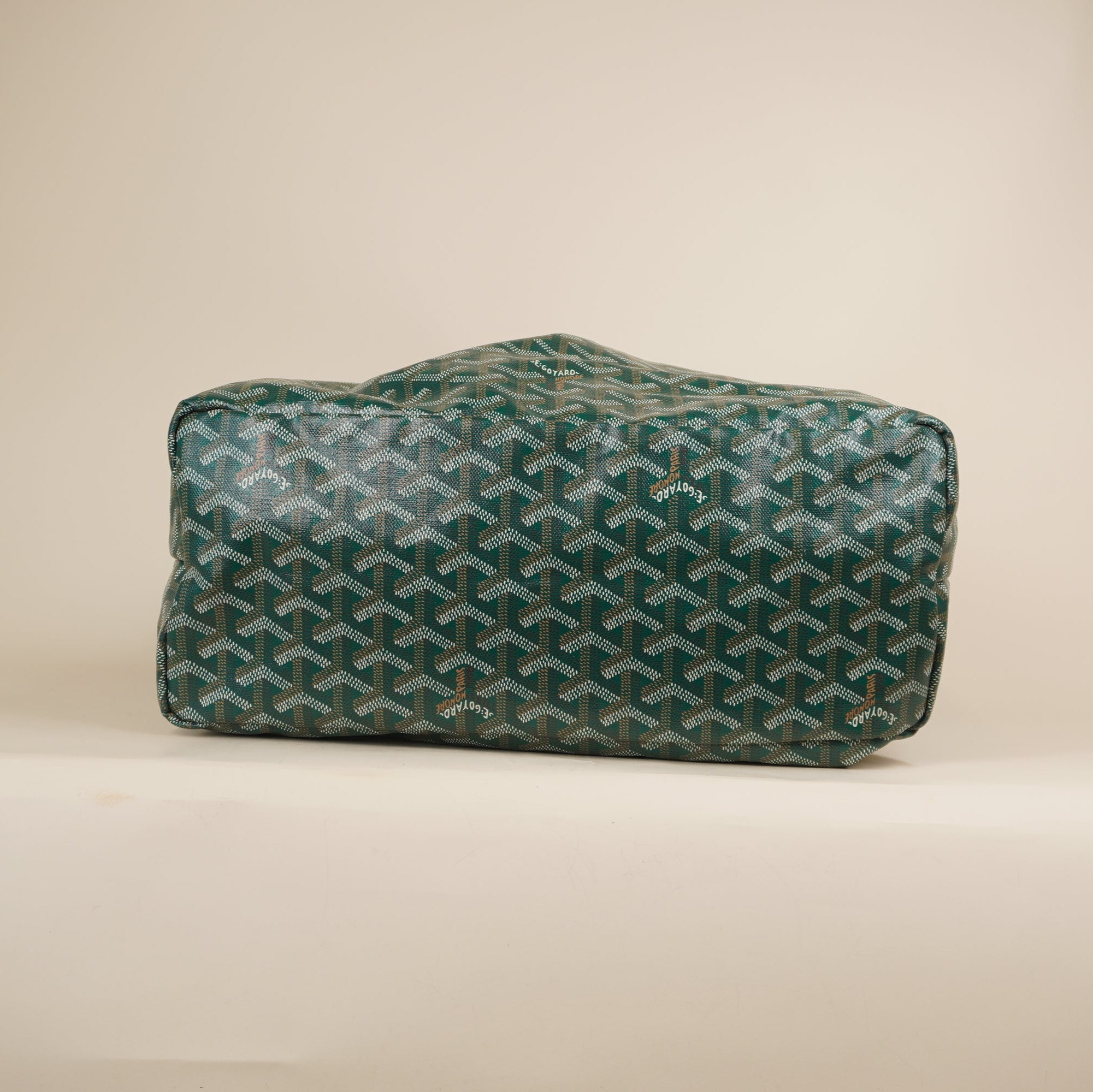 PRE-OWNED Green Goyardine Saint Louis PM Shoulder Bag