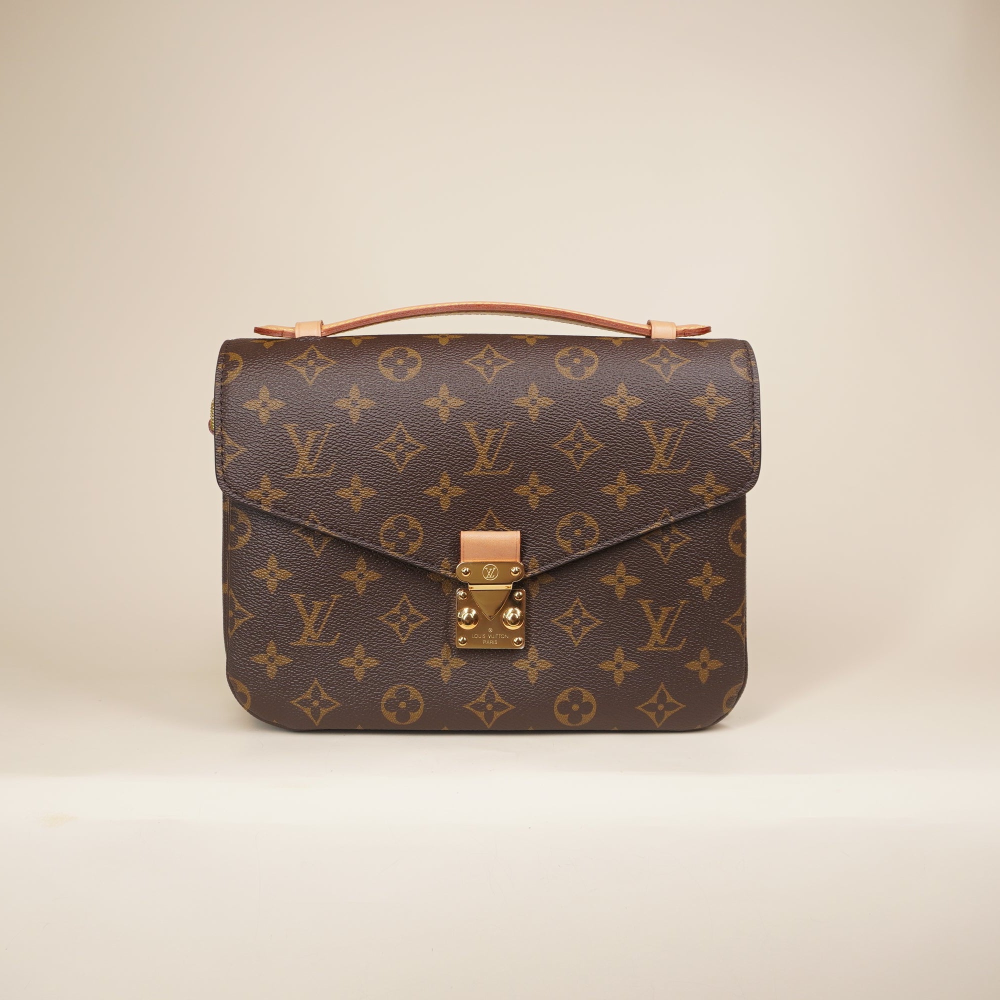 PRE-OWNED LV Pochette Metis Monogram Canvas Shoulder Bag