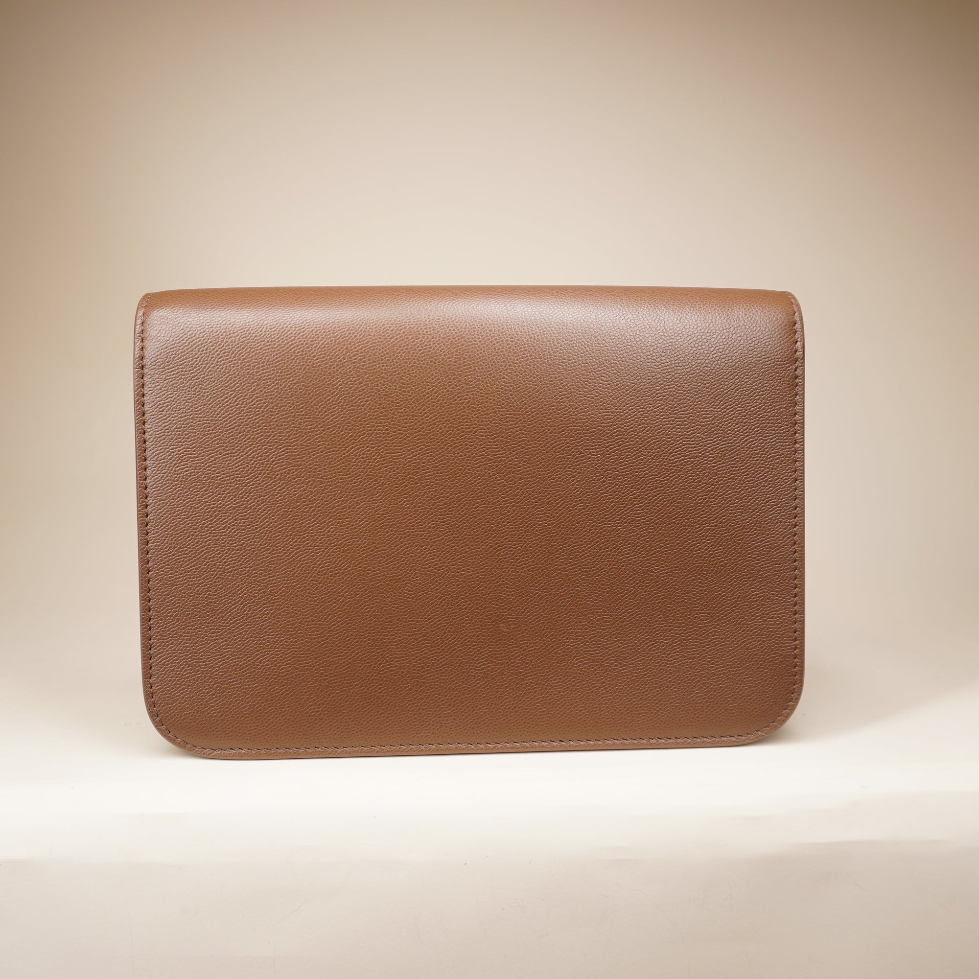 PRE-OWNED Derby Calfskin House Check Mackford Crossbody Bag Brown
