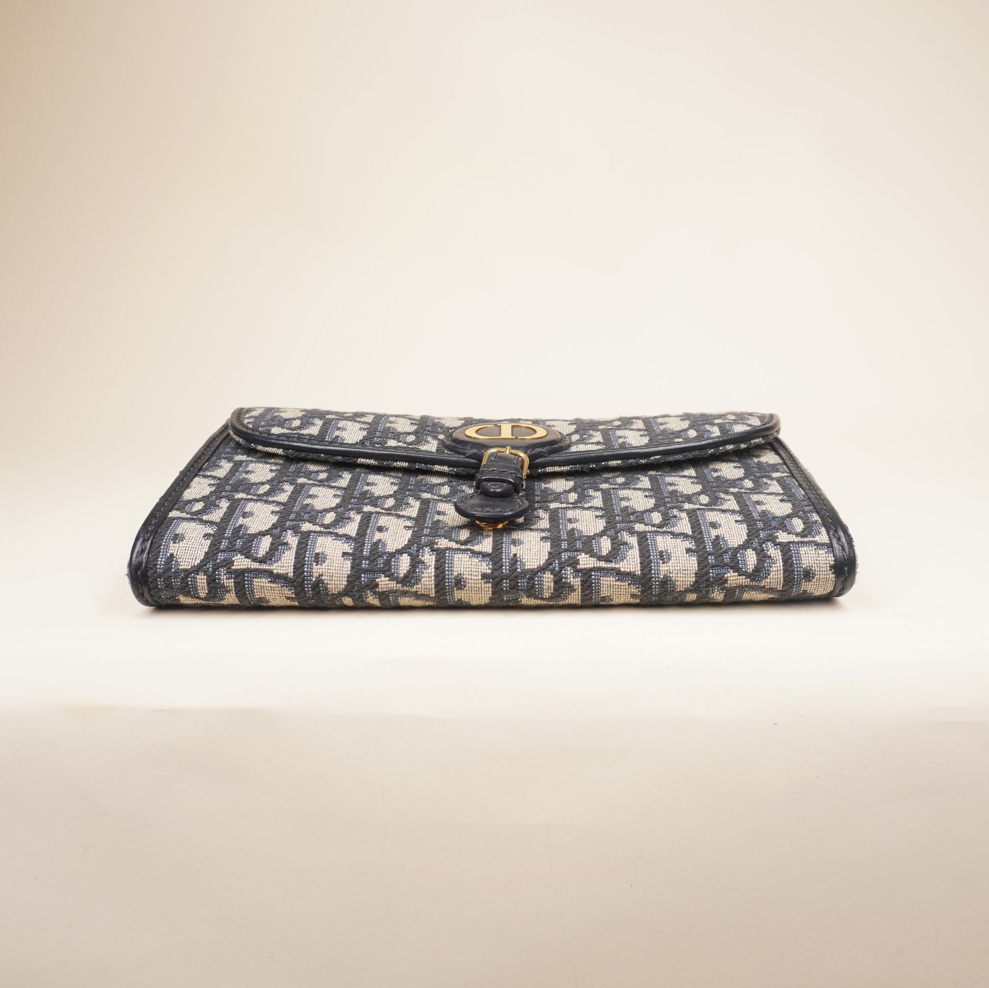 PRE-OWNED Oblique Bobby East West Pouch With Chain