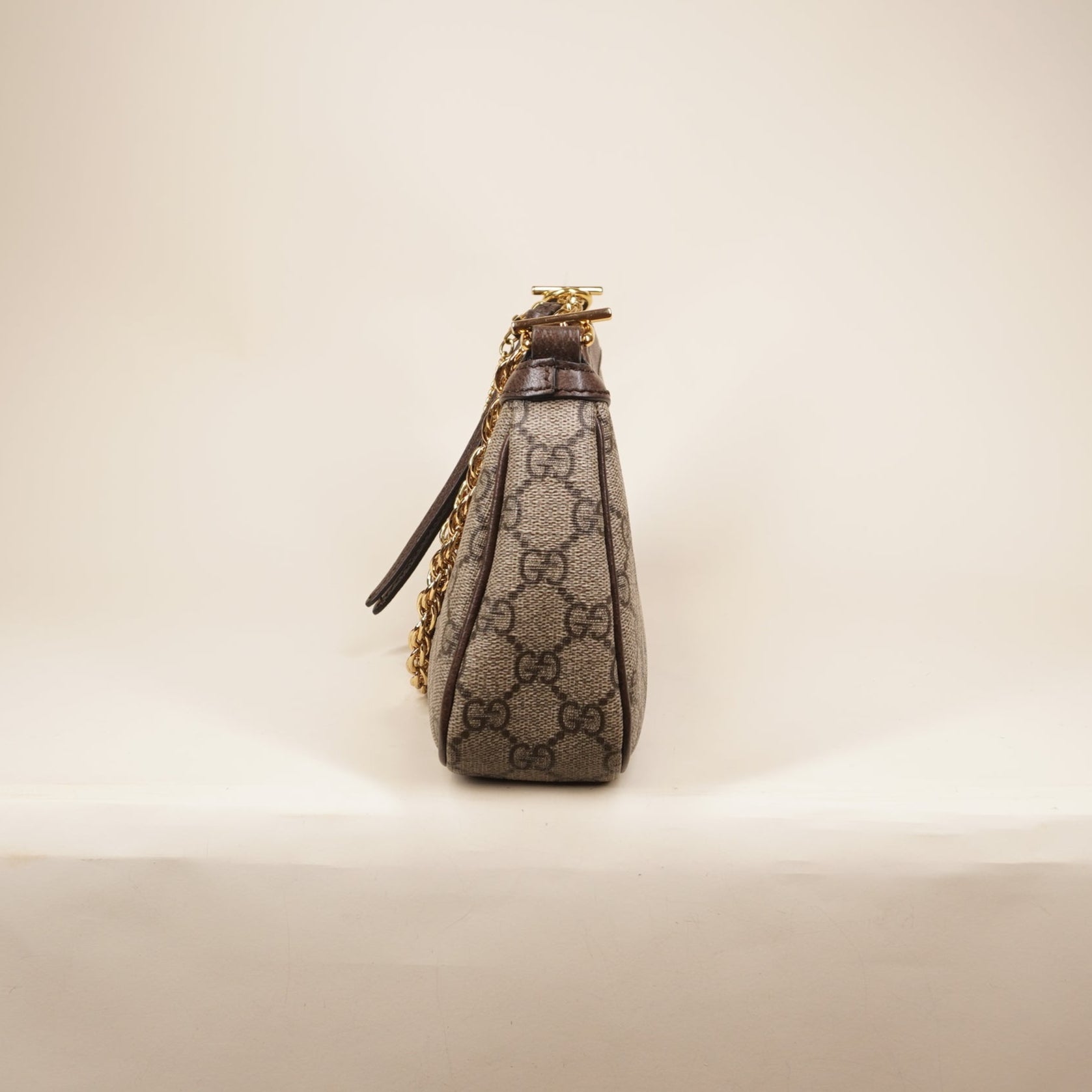 PRE-OWNED Ophidia GG Coated Canvas Strawberry Shoulder Bag
