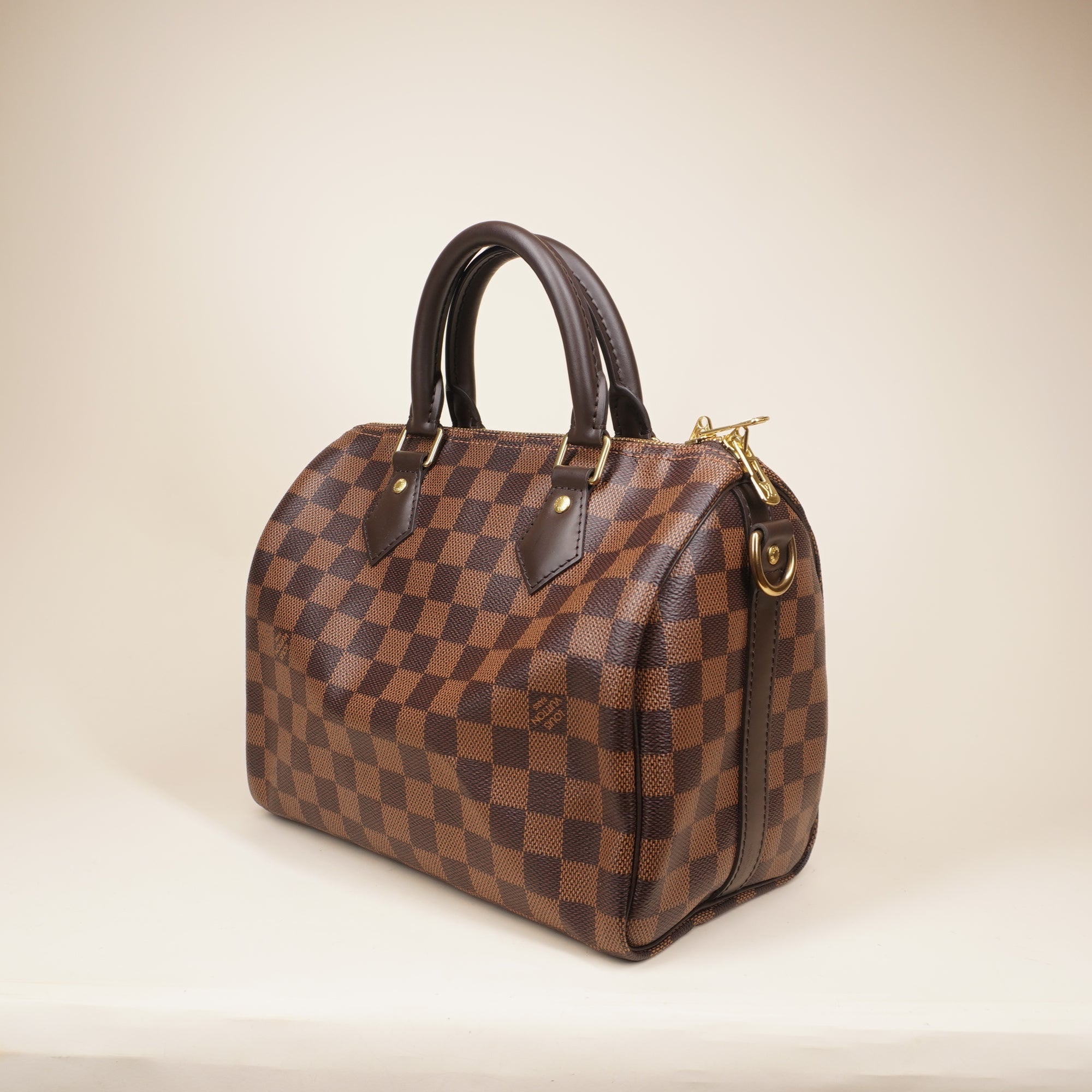PRE-OWNED Speedy 25 Damier Ebene Canvas Bandoulier Shoulder Bag