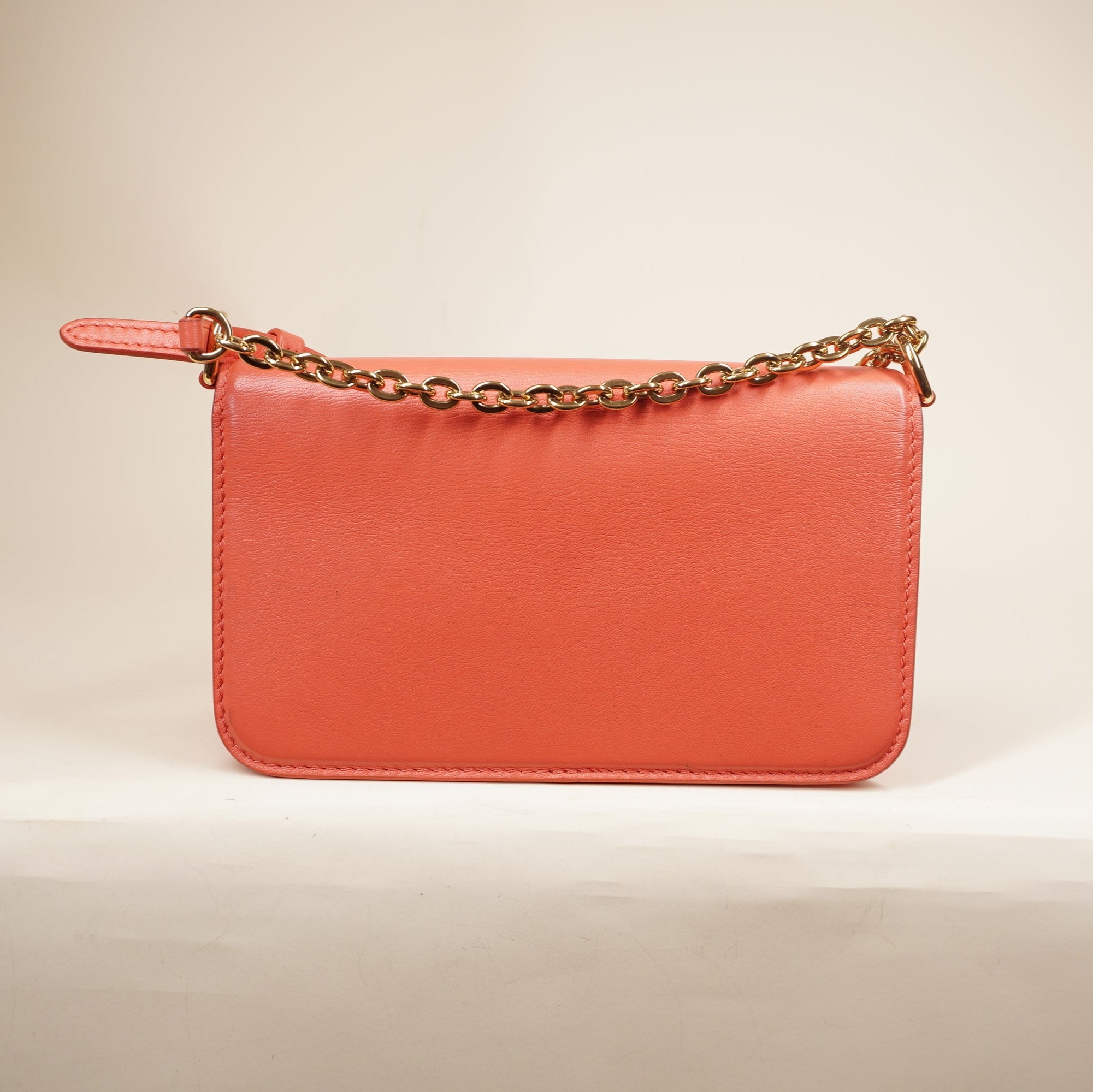 PRE-OWNED LV Leather Bloom Wallet on Chain Crossbody Bag