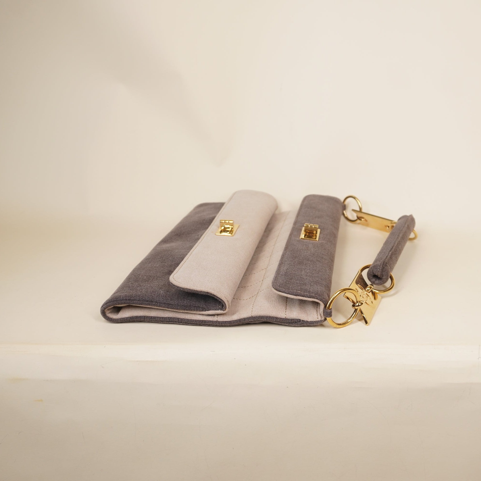 PRE-OWNED CC Mademoiselle Double Reissue Flap Bag