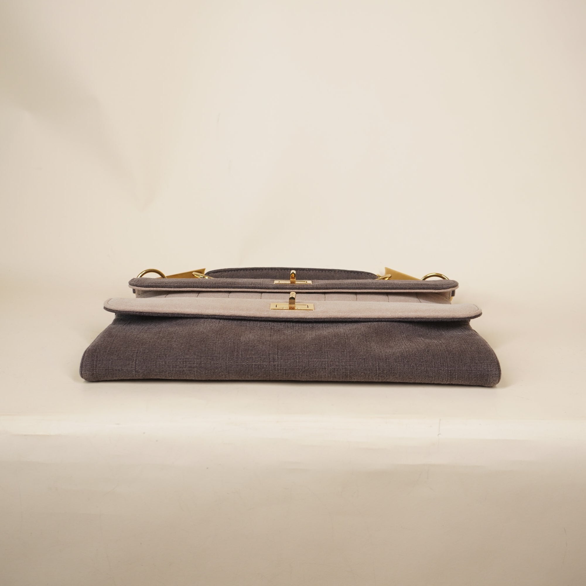 PRE-OWNED CC Mademoiselle Double Reissue Flap Bag