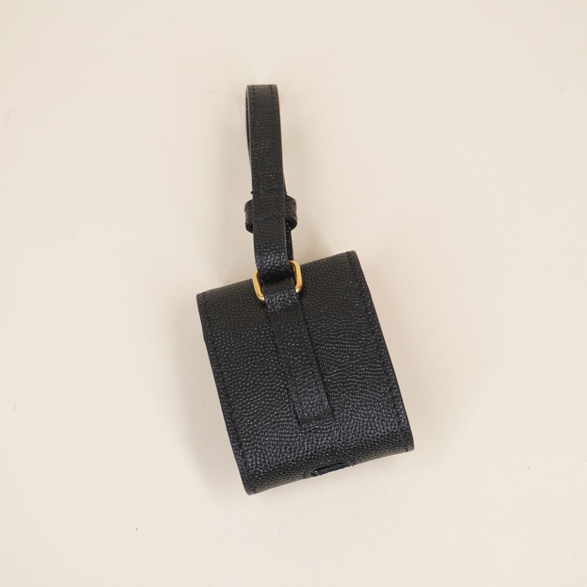 PRE-OWNED Grain De Poudre Monogram Airpods Case Black