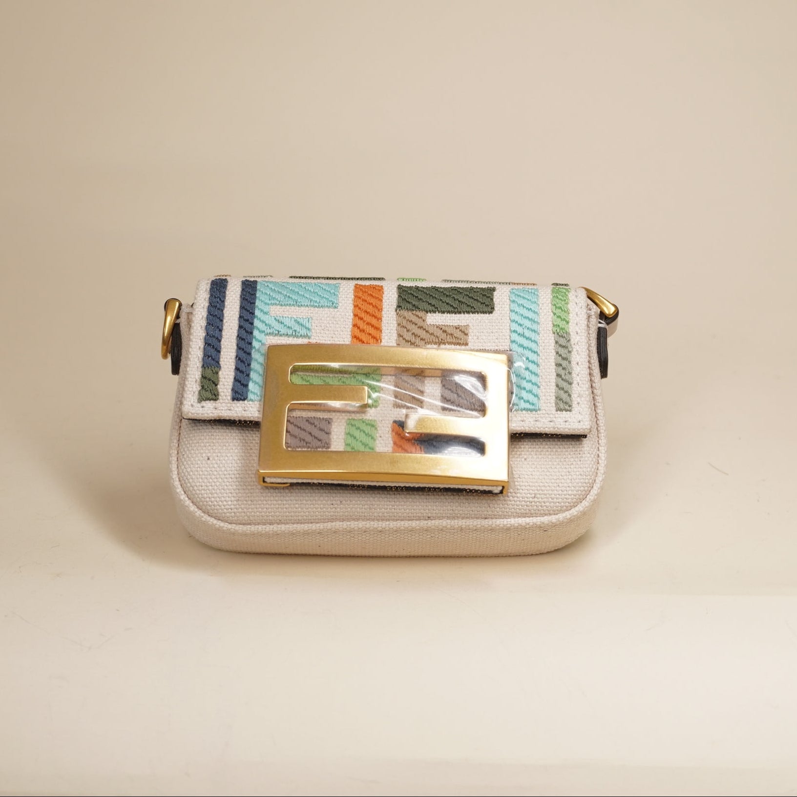 PRE-OWNED Baguette Multicolor Mini Crossbody Bag