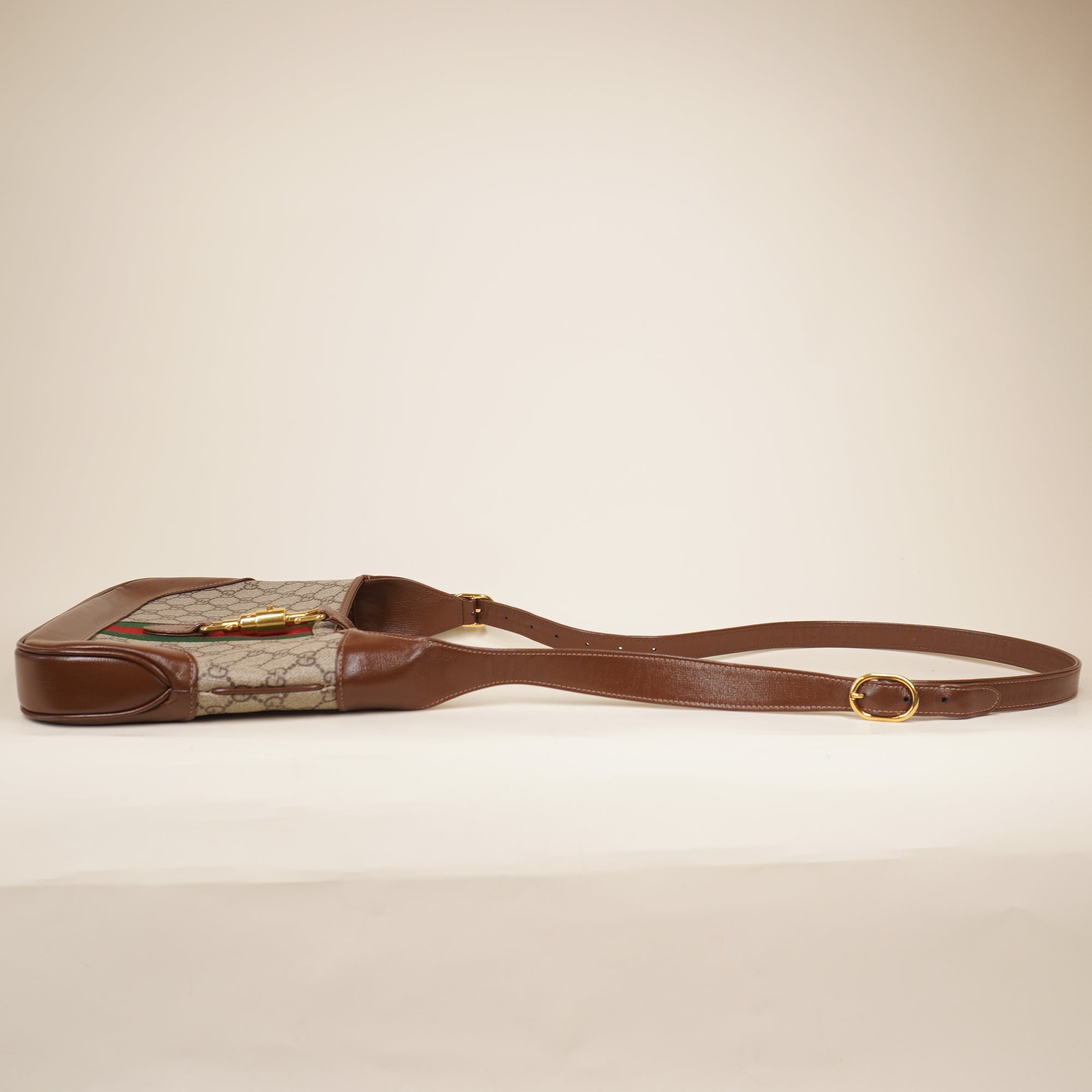 PRE-OWNED GG Supreme Monogram Small Jackie 1961 Shoulder Bag
