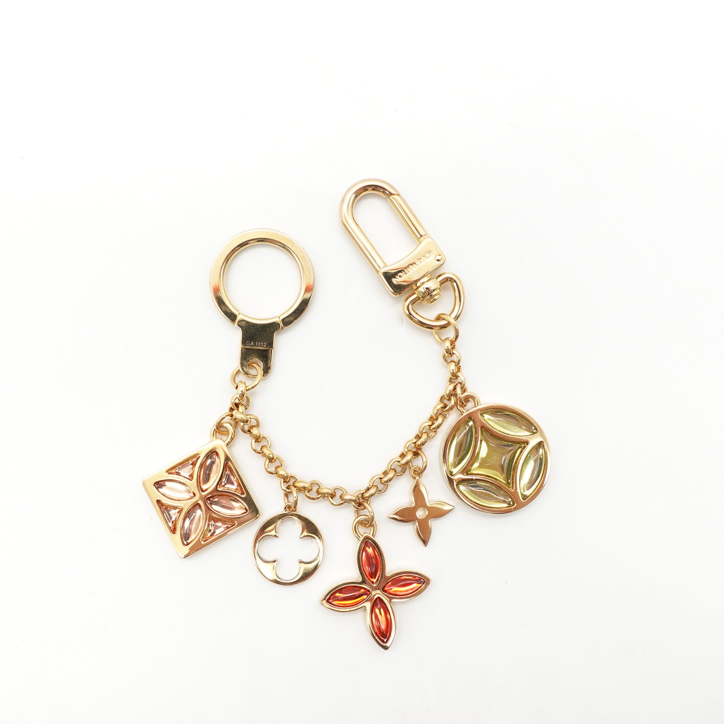 PRE-OWNED LV Ice Flower Key Chain Bag Charm