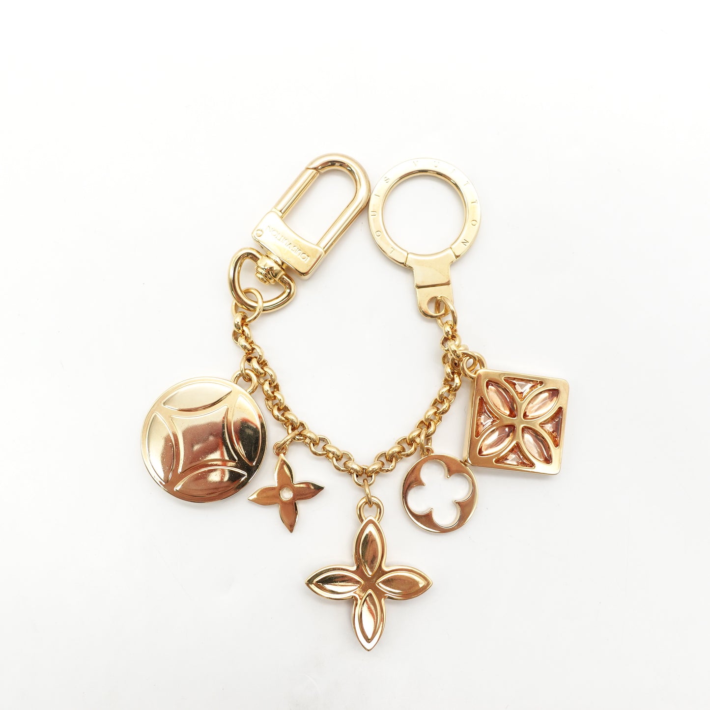 PRE-OWNED LV Ice Flower Key Chain Bag Charm