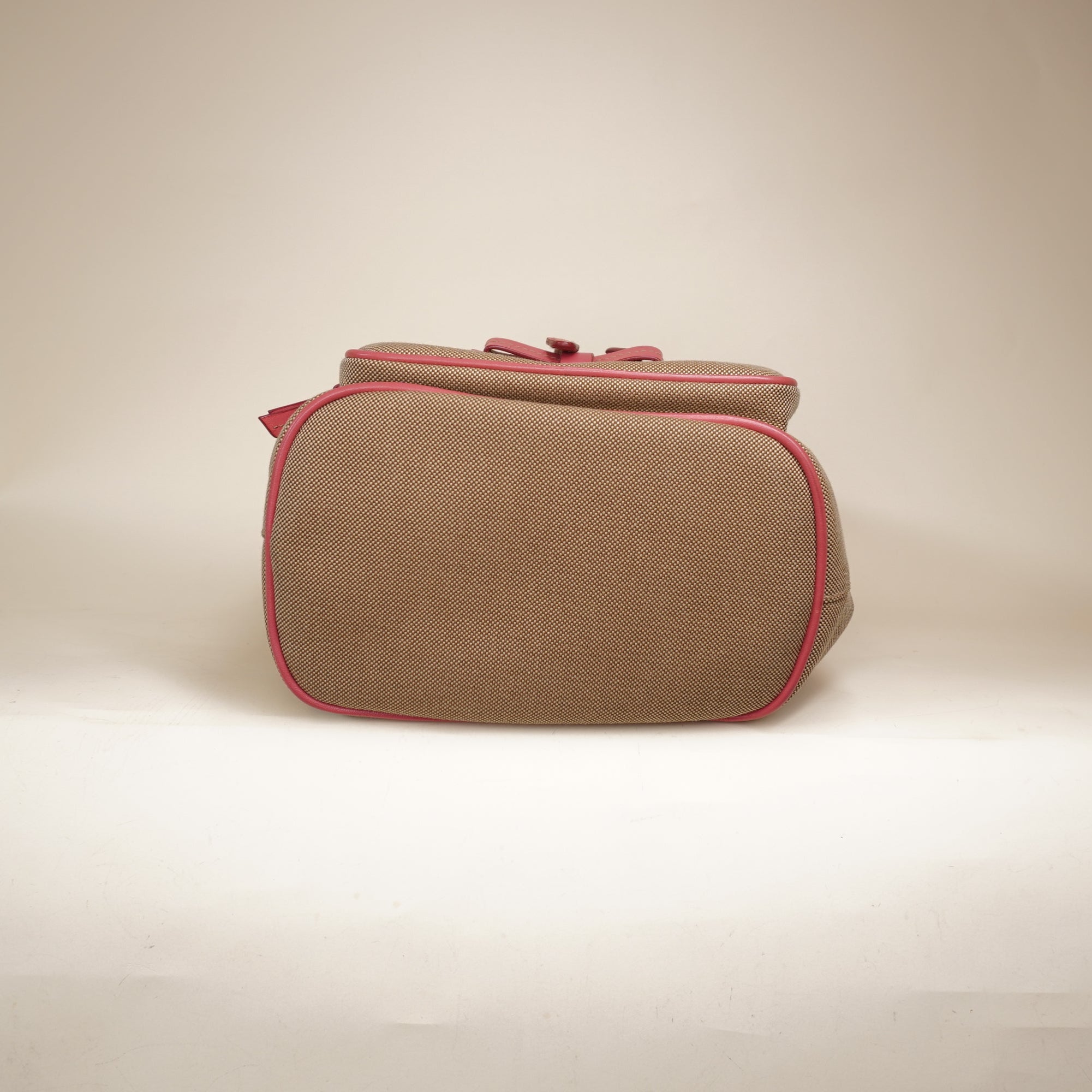 PRE-OWNED Jacquard Logo Mini Bucket Crossbody Bag Corda Peonia