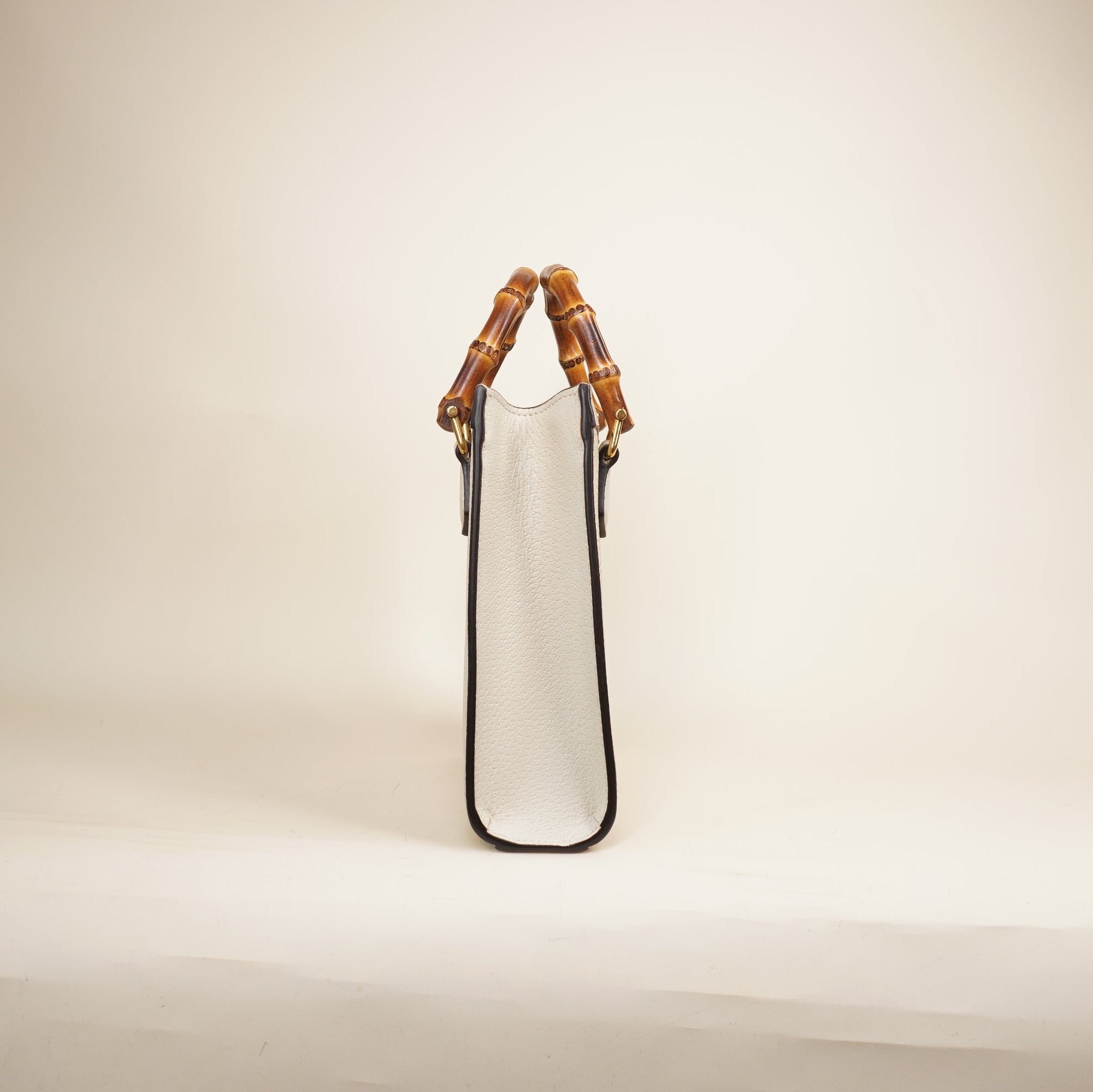 PRE-OWNED GG Cream Diana Mini Vertical Tote Shoulder Bag