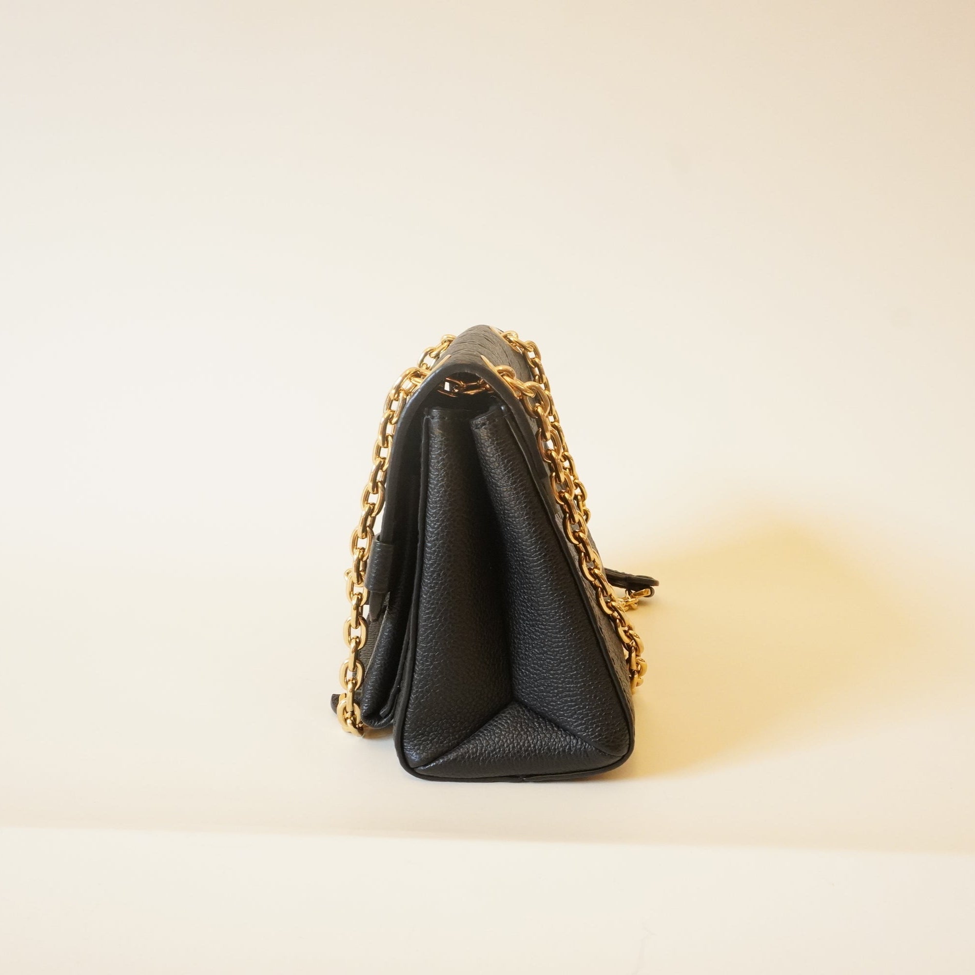 PRE-OWNED Black Monogram Empreinte Vavin BB Shoulder Bag
