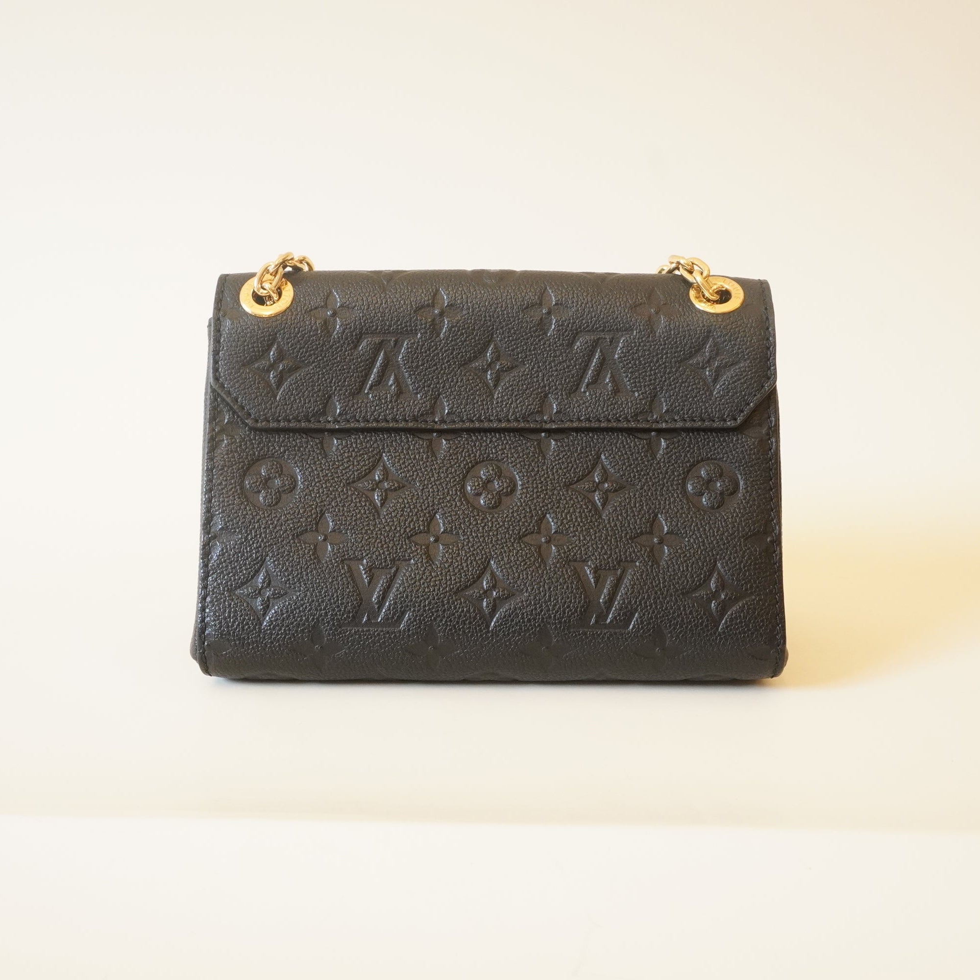 PRE-OWNED Black Monogram Empreinte Vavin BB Shoulder Bag