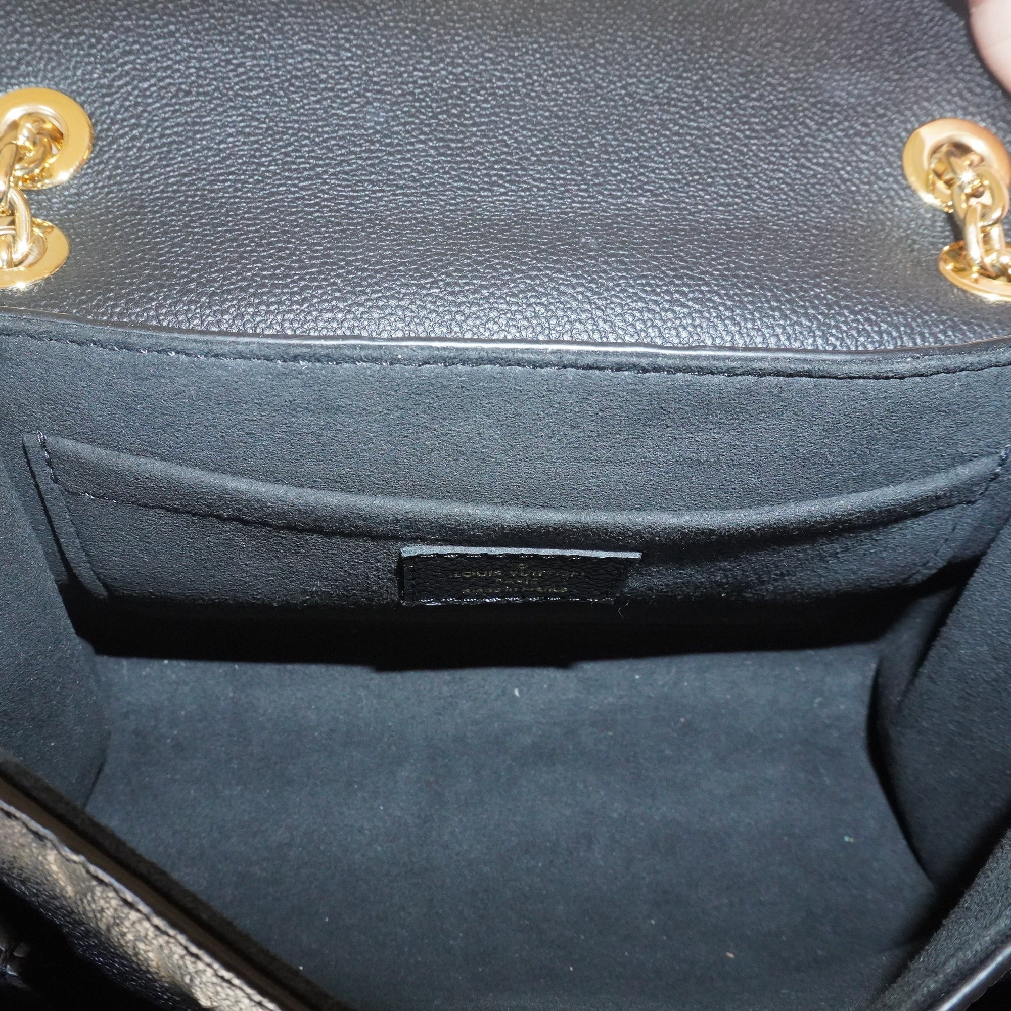 PRE-OWNED Black Monogram Empreinte Vavin BB Shoulder Bag