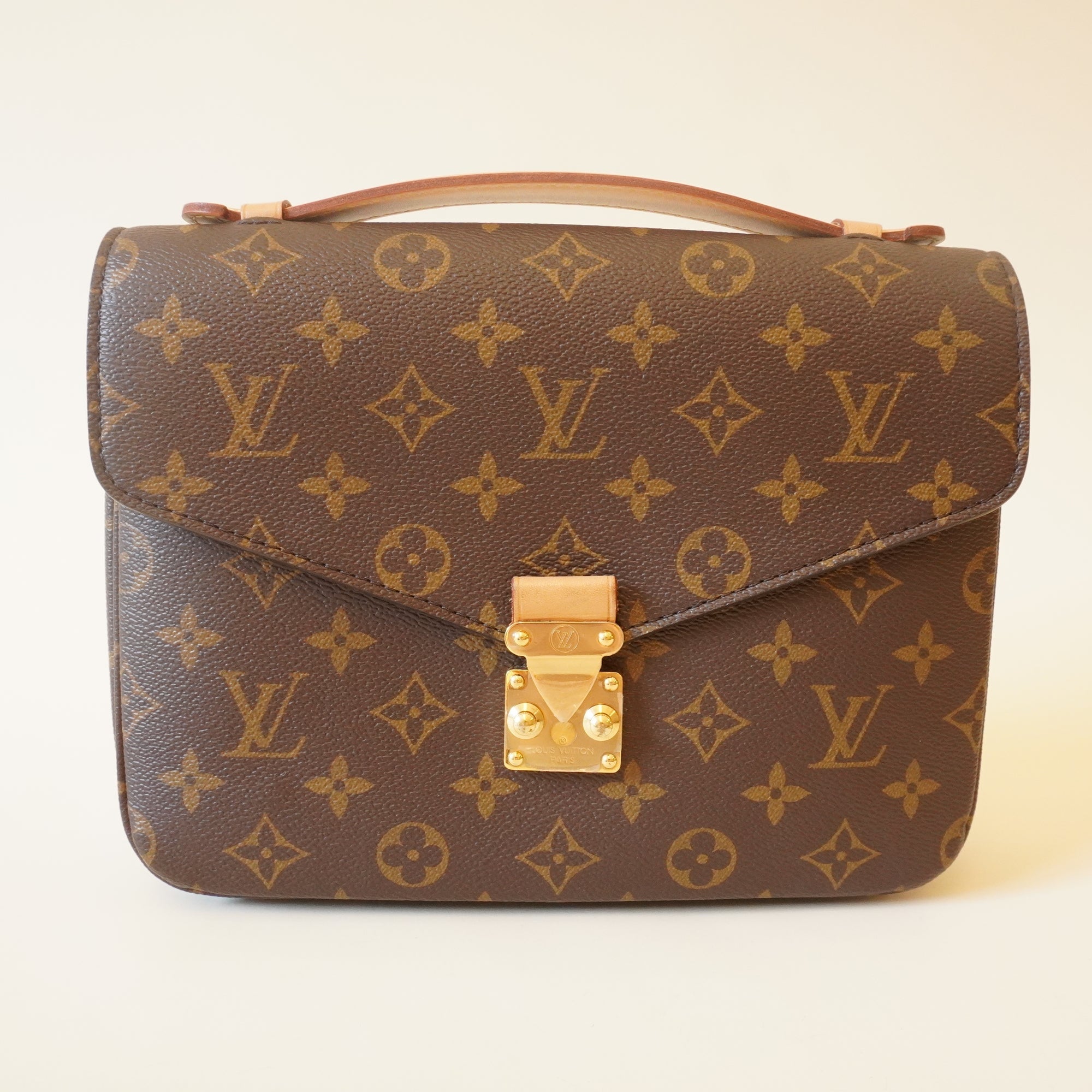 PRE-OWNED LV Monogram Canvas Pochette Metis Shoulder Bag