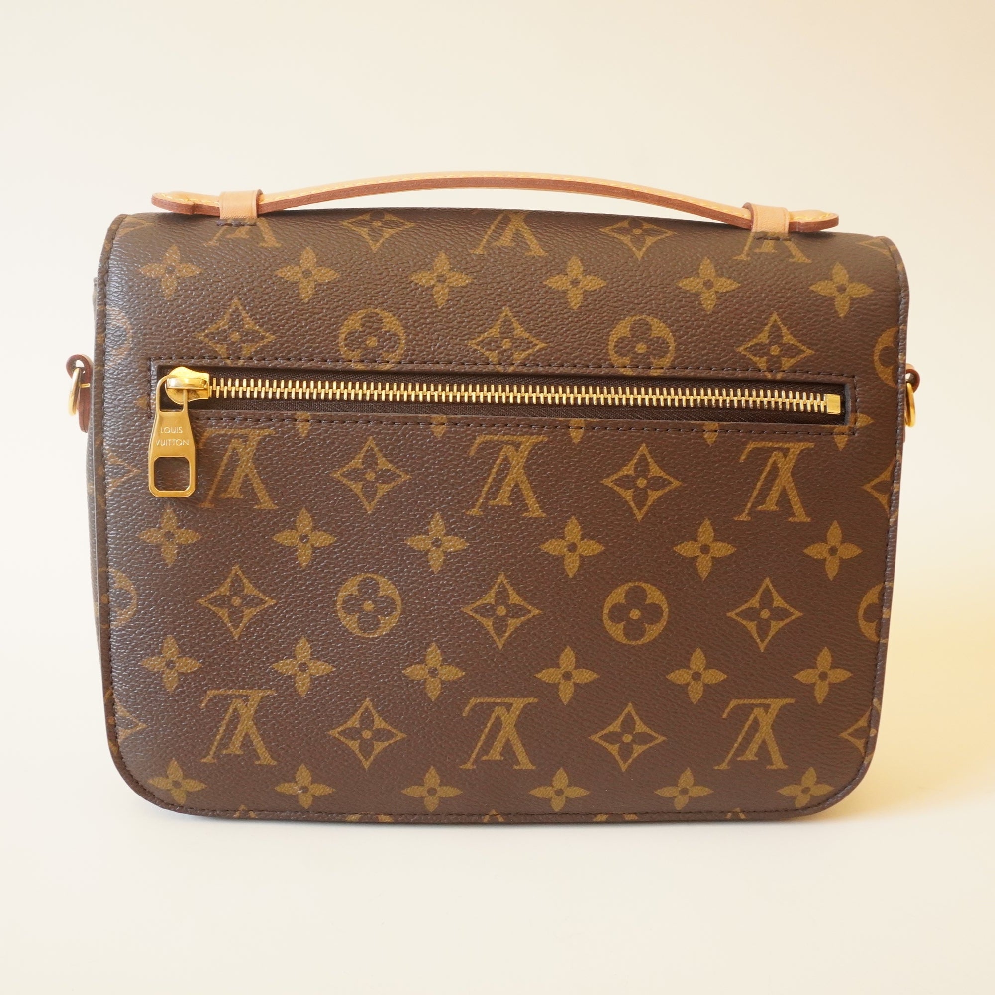 PRE-OWNED LV Monogram Canvas Pochette Metis Shoulder Bag