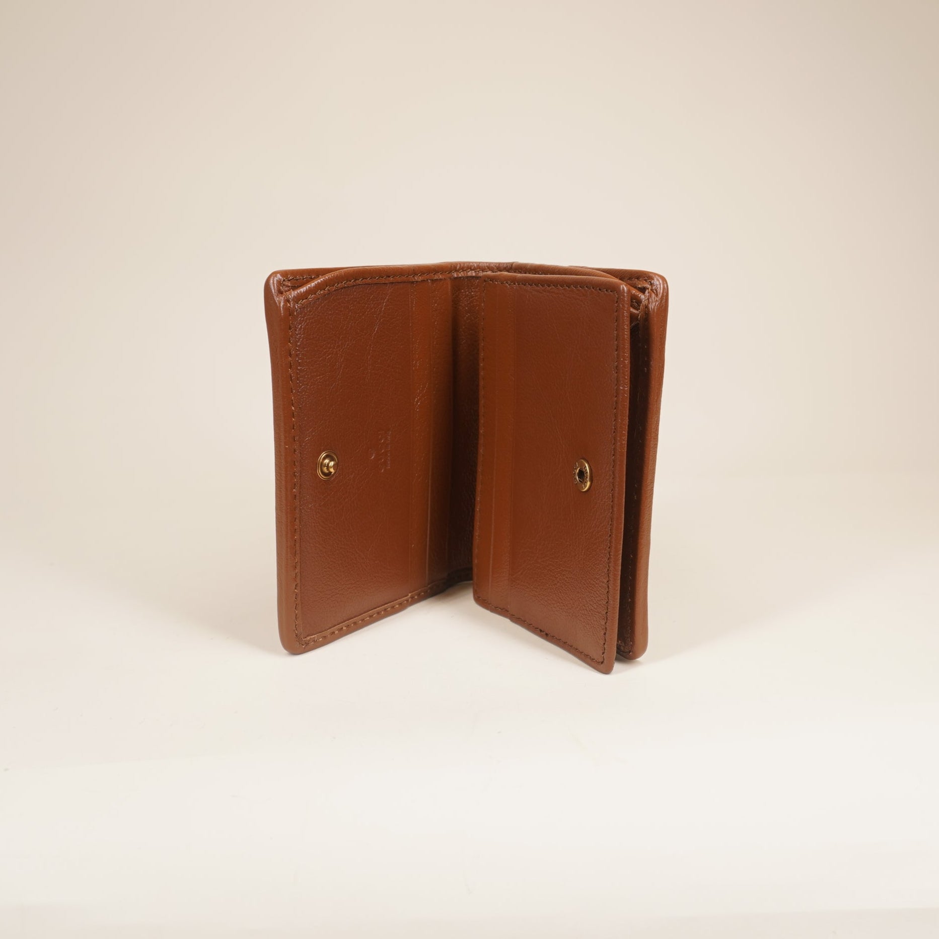 Azalea Calfskin Matelasse Diagonal GG Marmont Card Case Wallet Cuir
