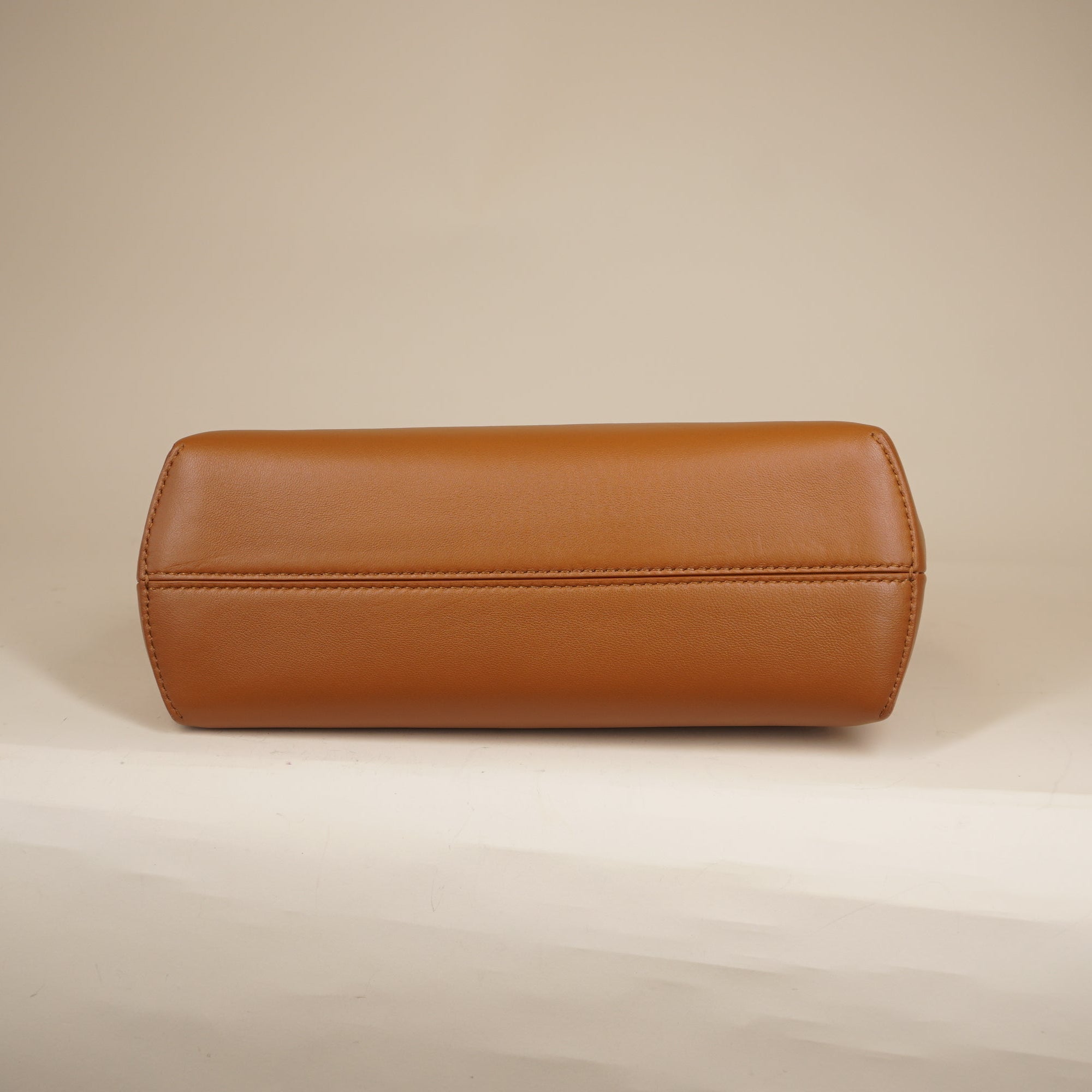 PRE-OWNED Shiny Nappa Small Fendi First Caramello