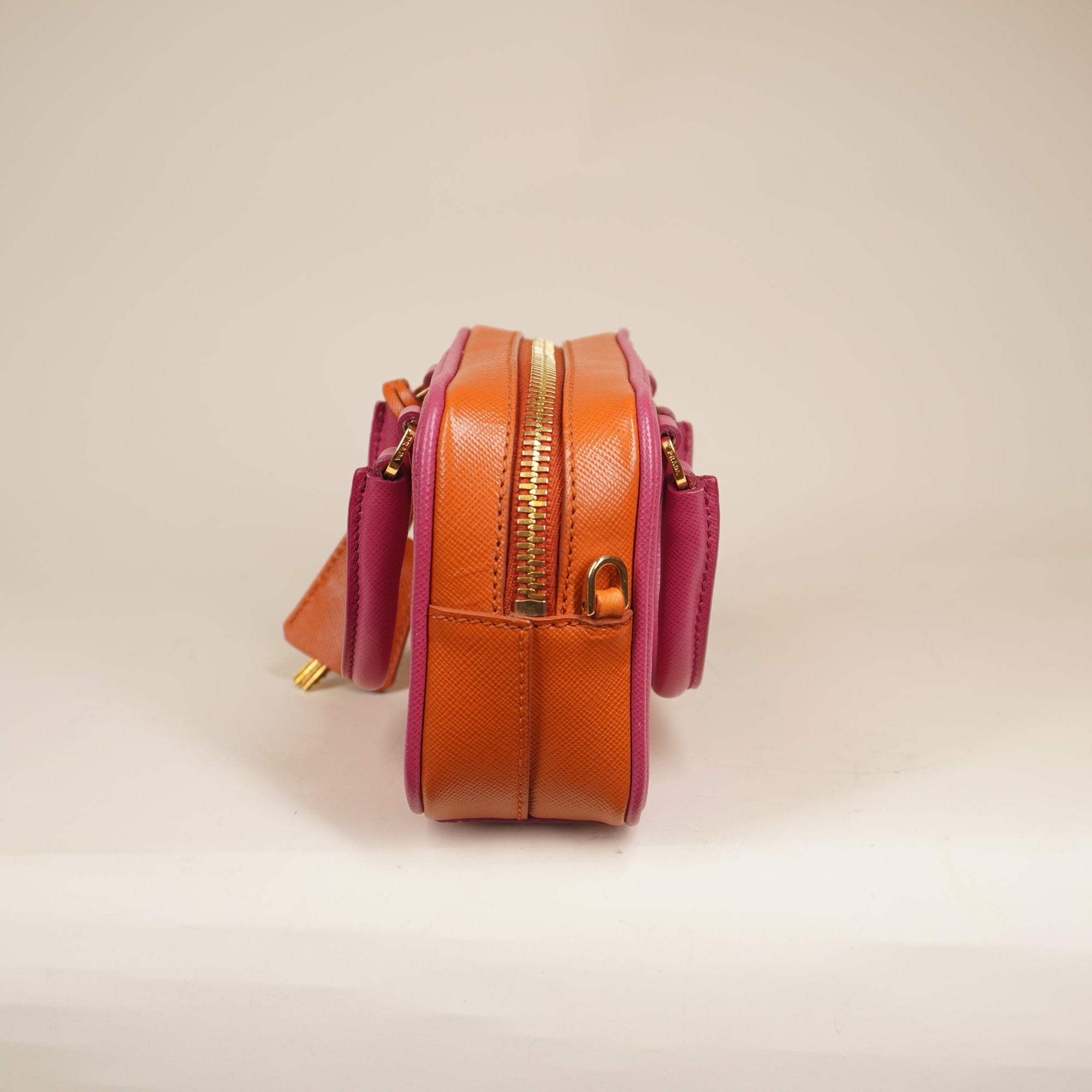 PRE-OWNED Saffiano Lux Mini Crossbody Bag Tamaris