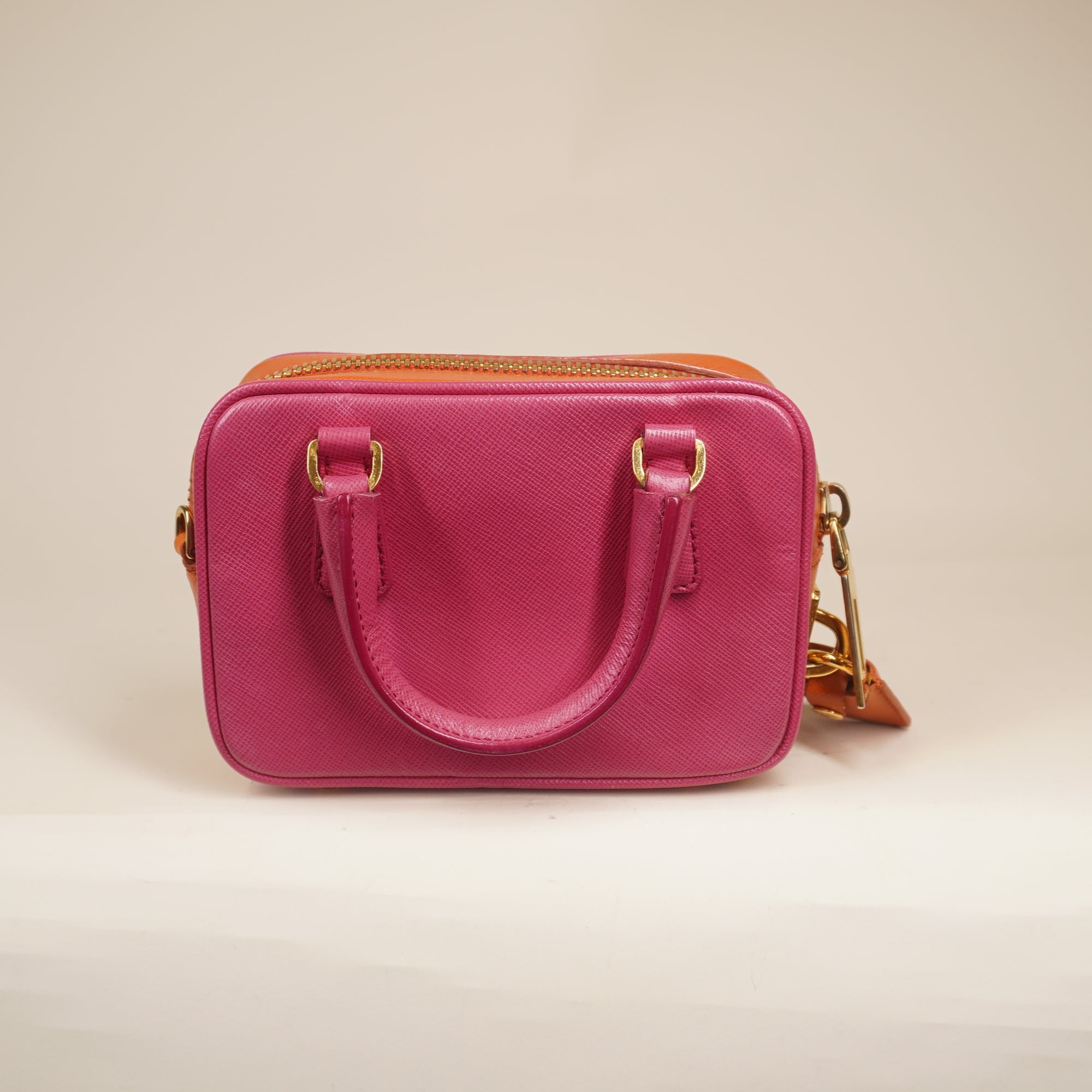 PRE-OWNED Saffiano Lux Mini Crossbody Bag Tamaris
