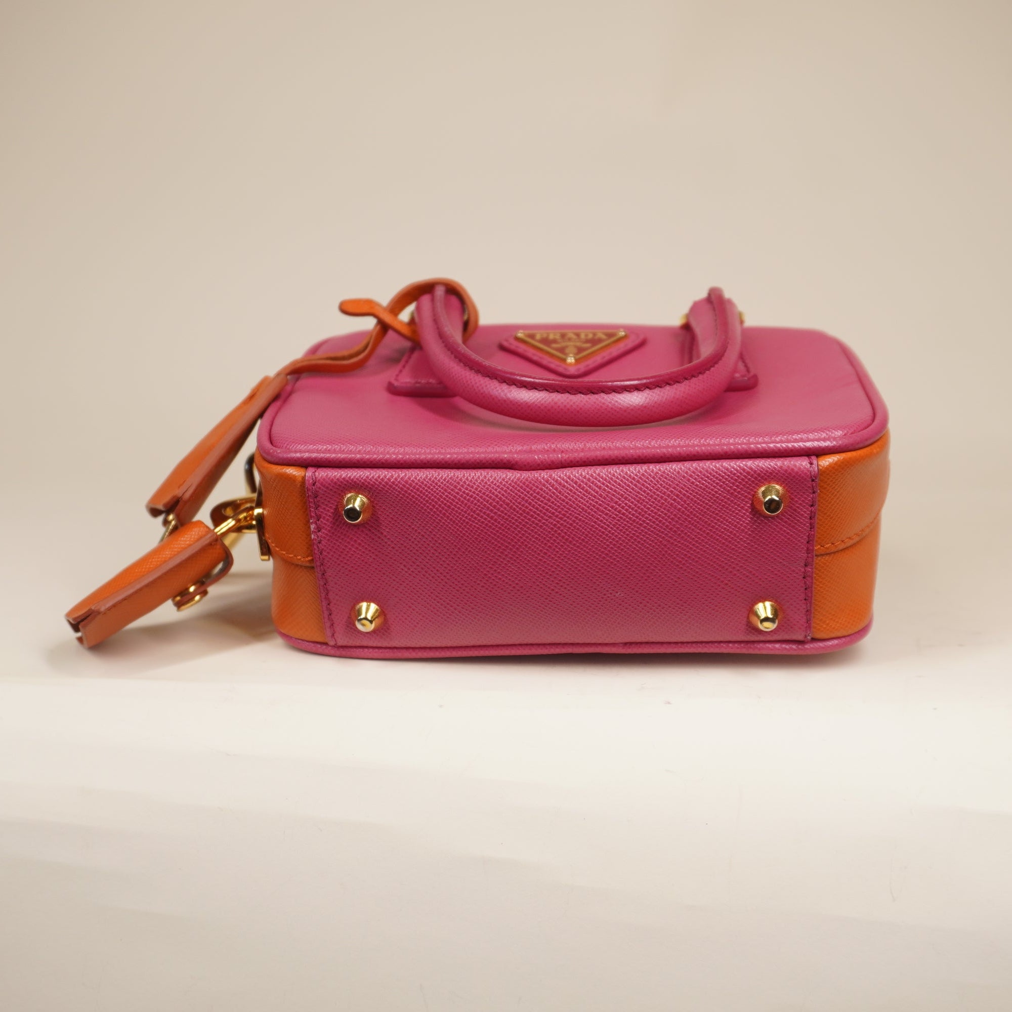 PRE-OWNED Saffiano Lux Mini Crossbody Bag Tamaris