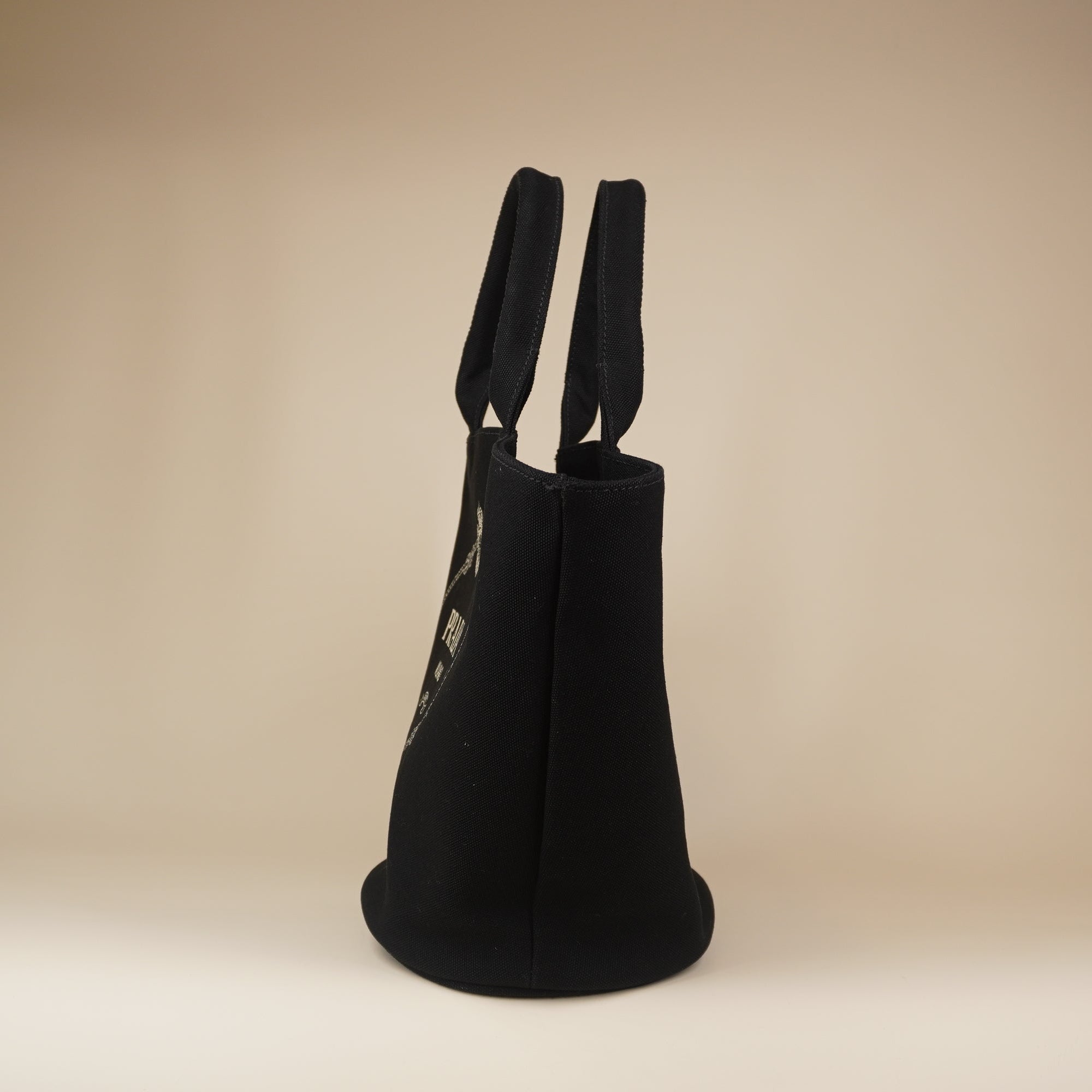 PRE-OWNEDCanapa Small Shopping Tote Bag and Shoulder Bag Black