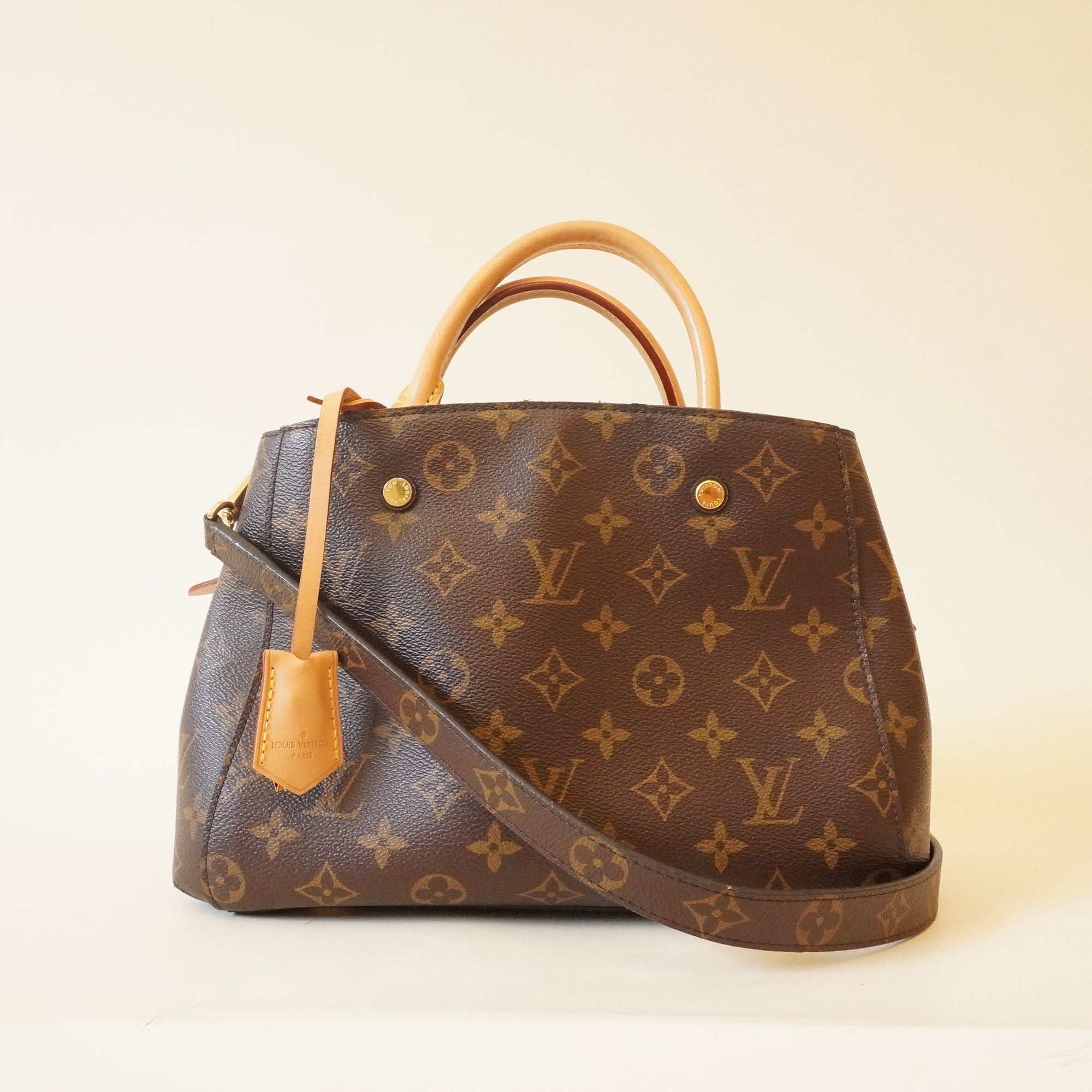 PRE-OWNED LV Monogram Canvas Montaigne BB Shoulder Bag