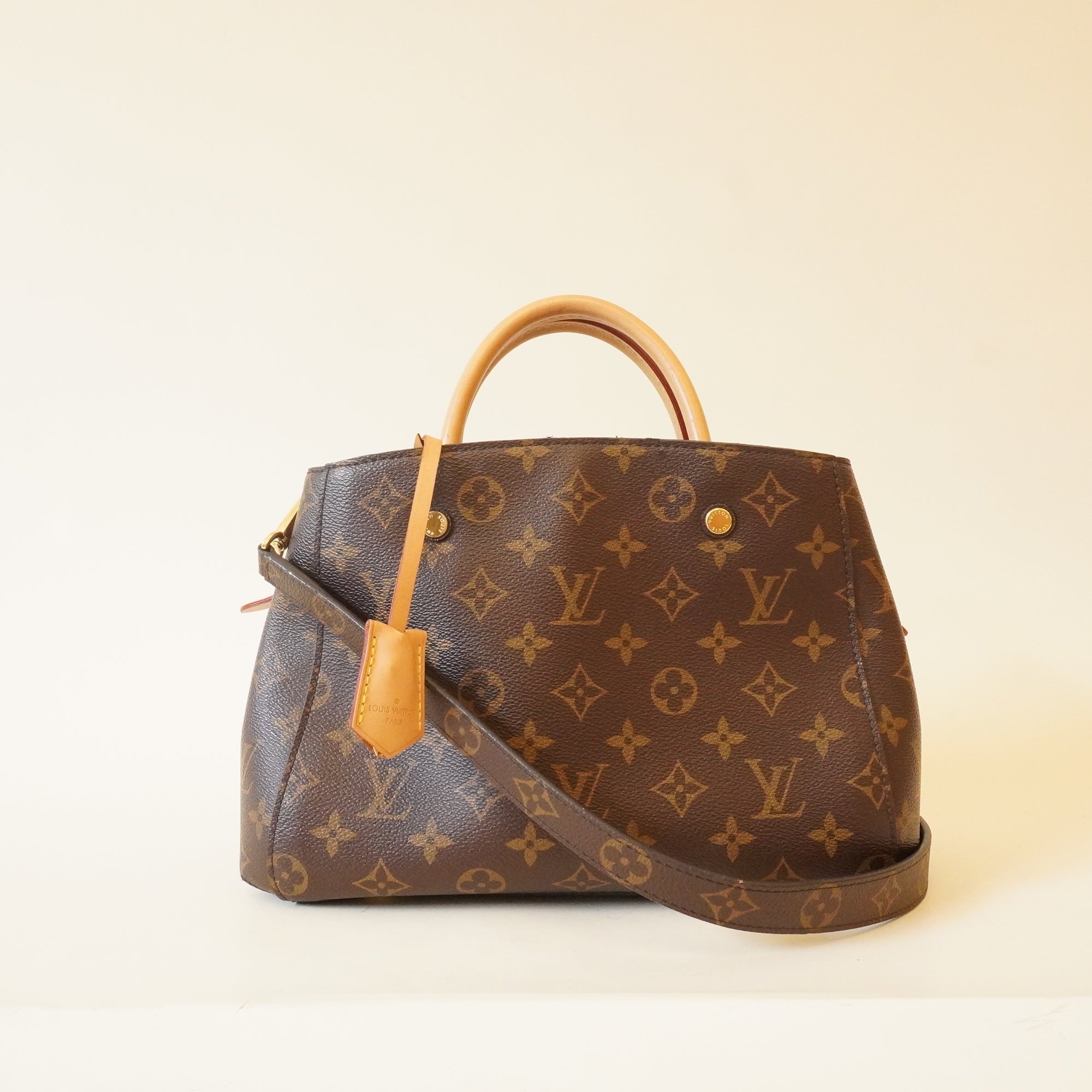 PRE-OWNED LV Monogram Canvas Montaigne BB Shoulder Bag