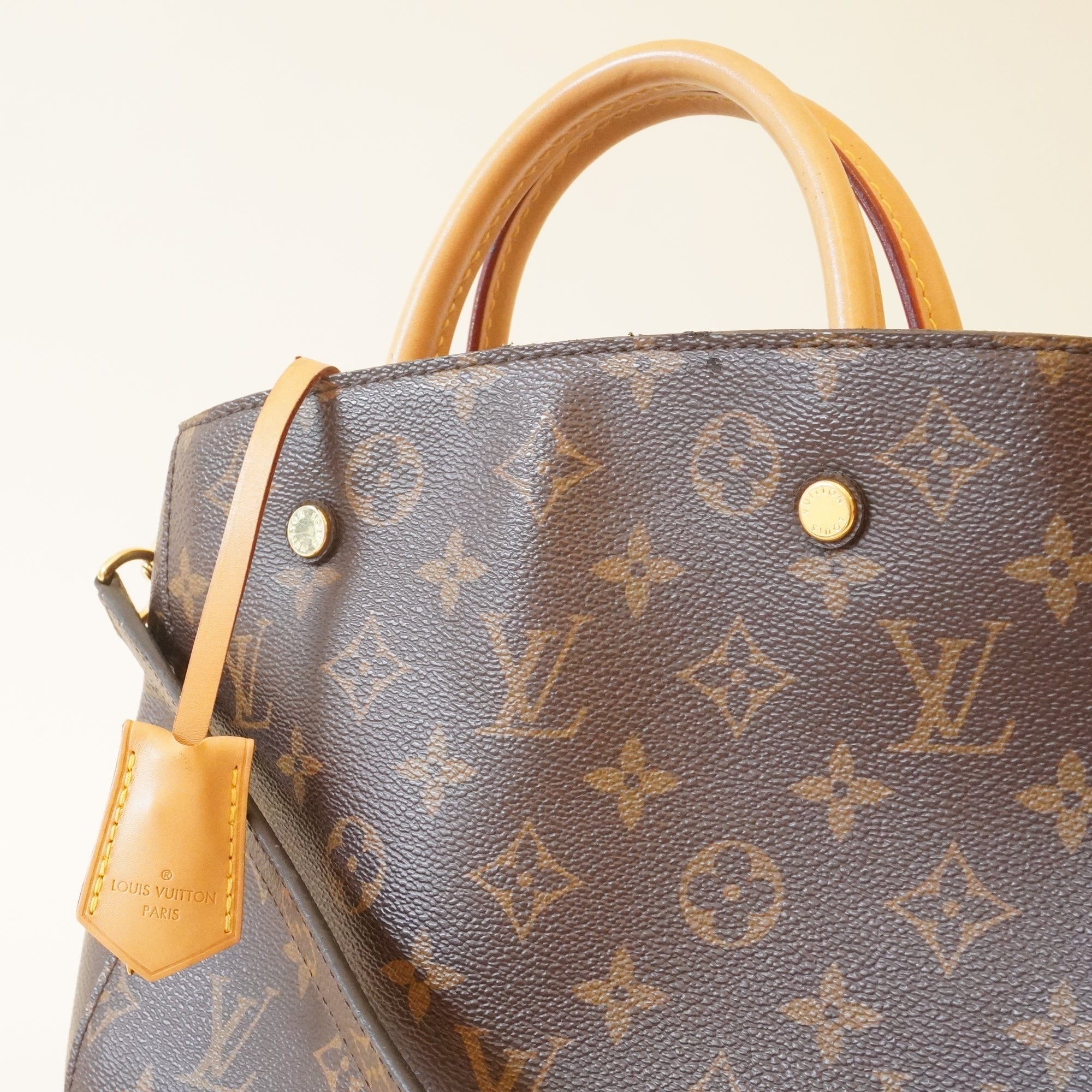 PRE-OWNED LV Monogram Canvas Montaigne BB Shoulder Bag