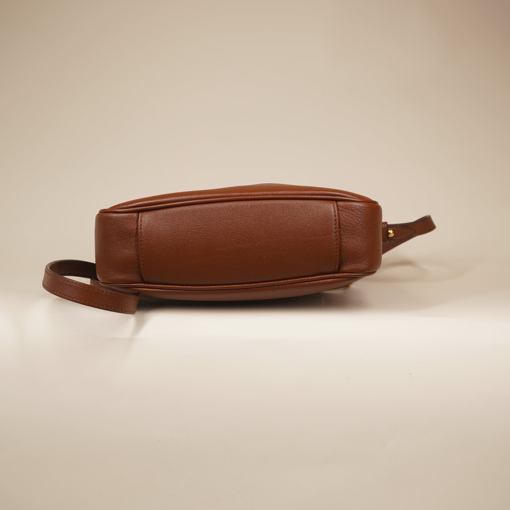 PRE-OWNED Diana Small Brown Calfskin Shoulder Bag