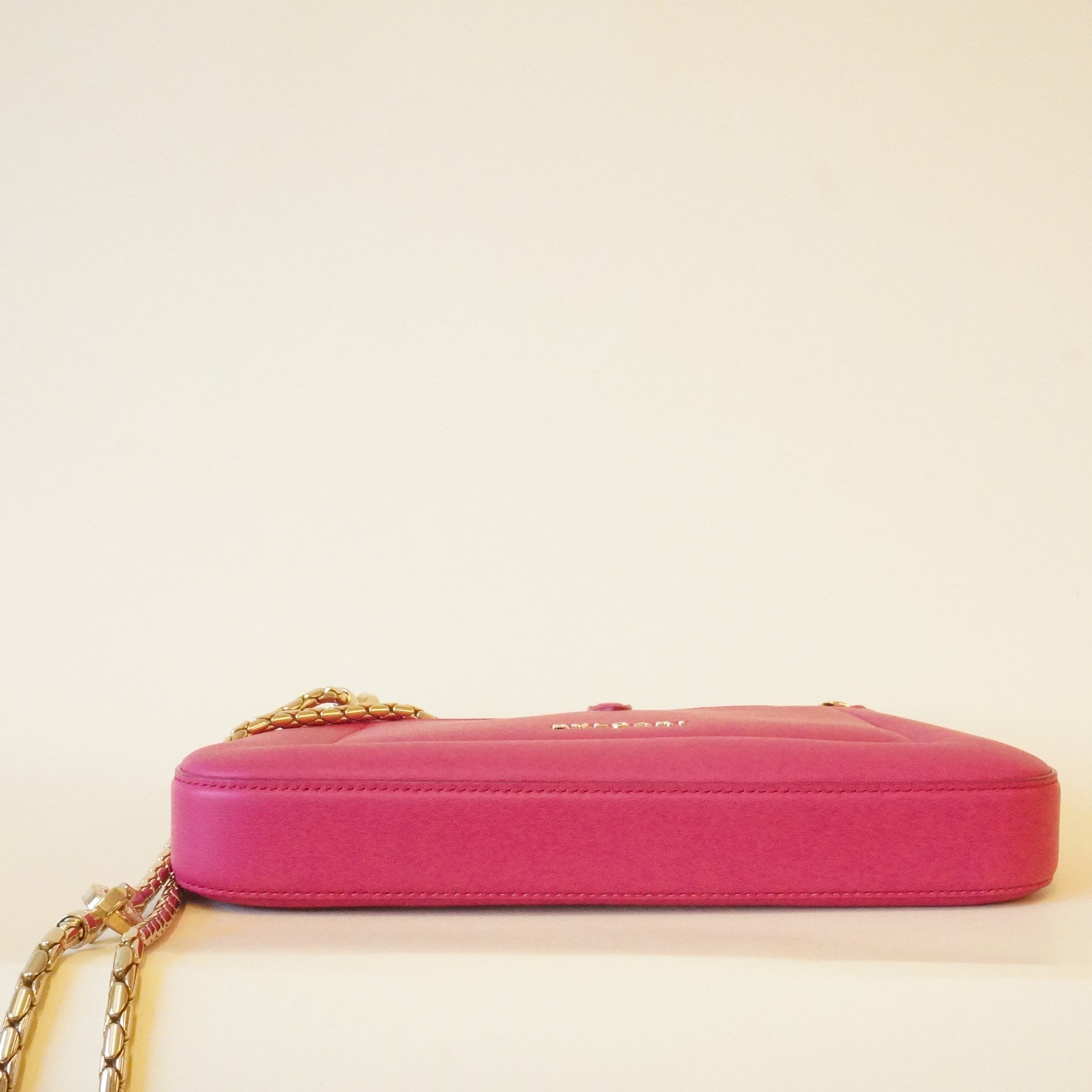 PRE-OWNED Pink Serpenti Baia Shoulder Bag with Chain