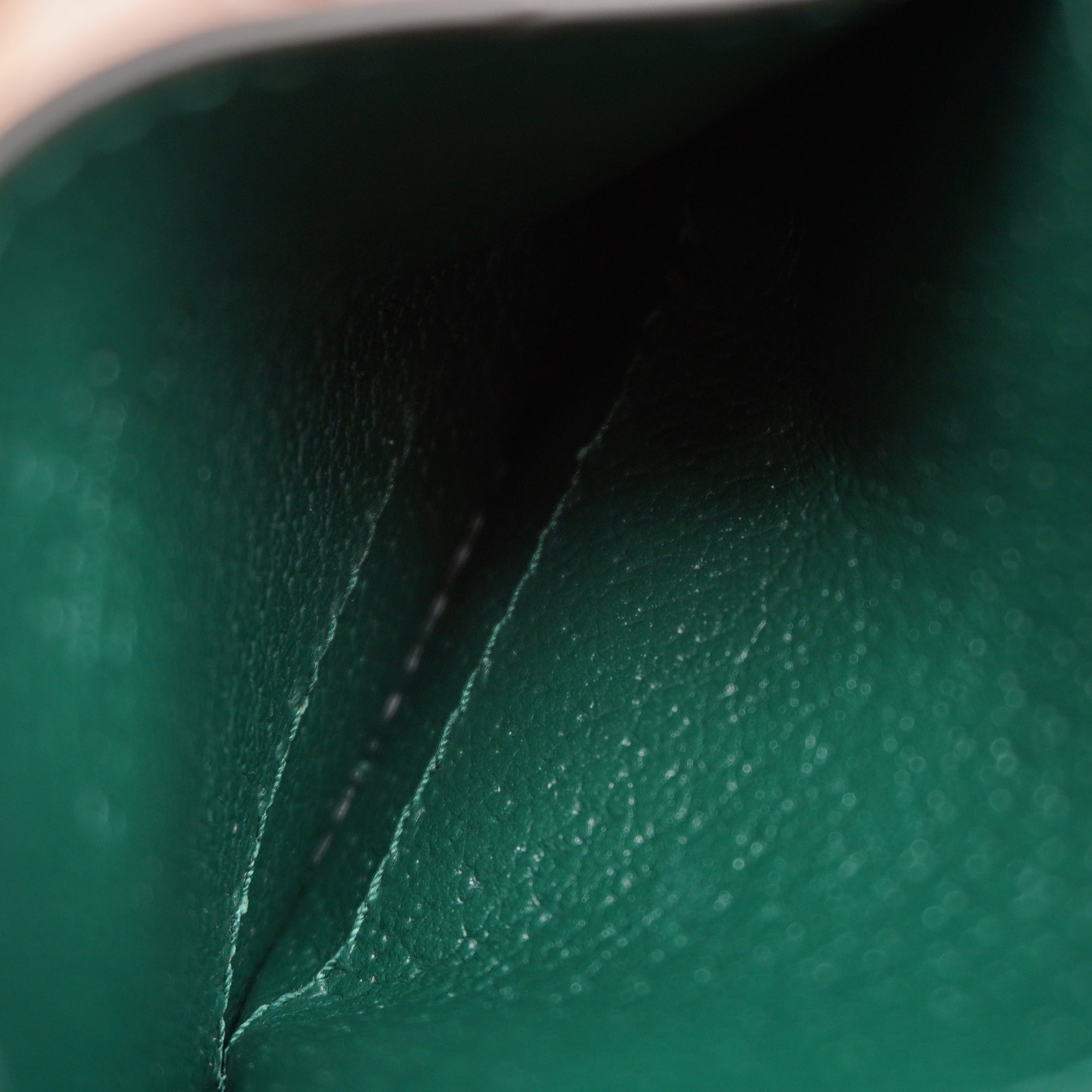 PRE-OWNED GG Green Horsebit Accent Leather Card Holder