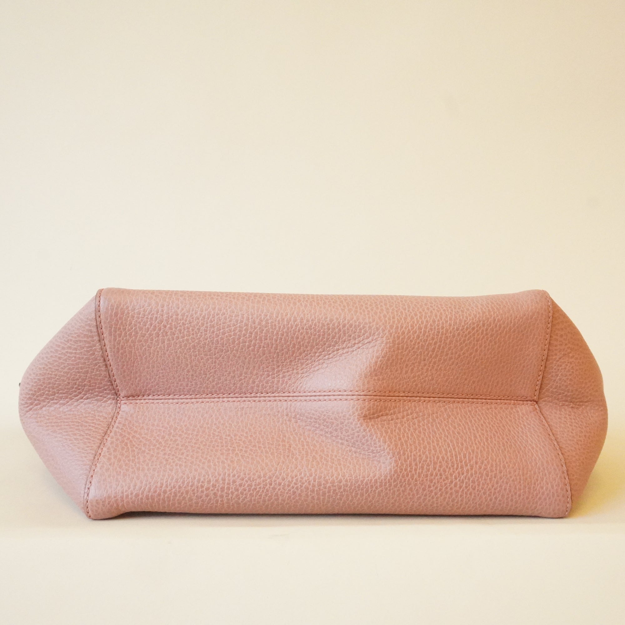 PRE-OWNED Dollar Calfskin Small Swing Tote Soft Pink