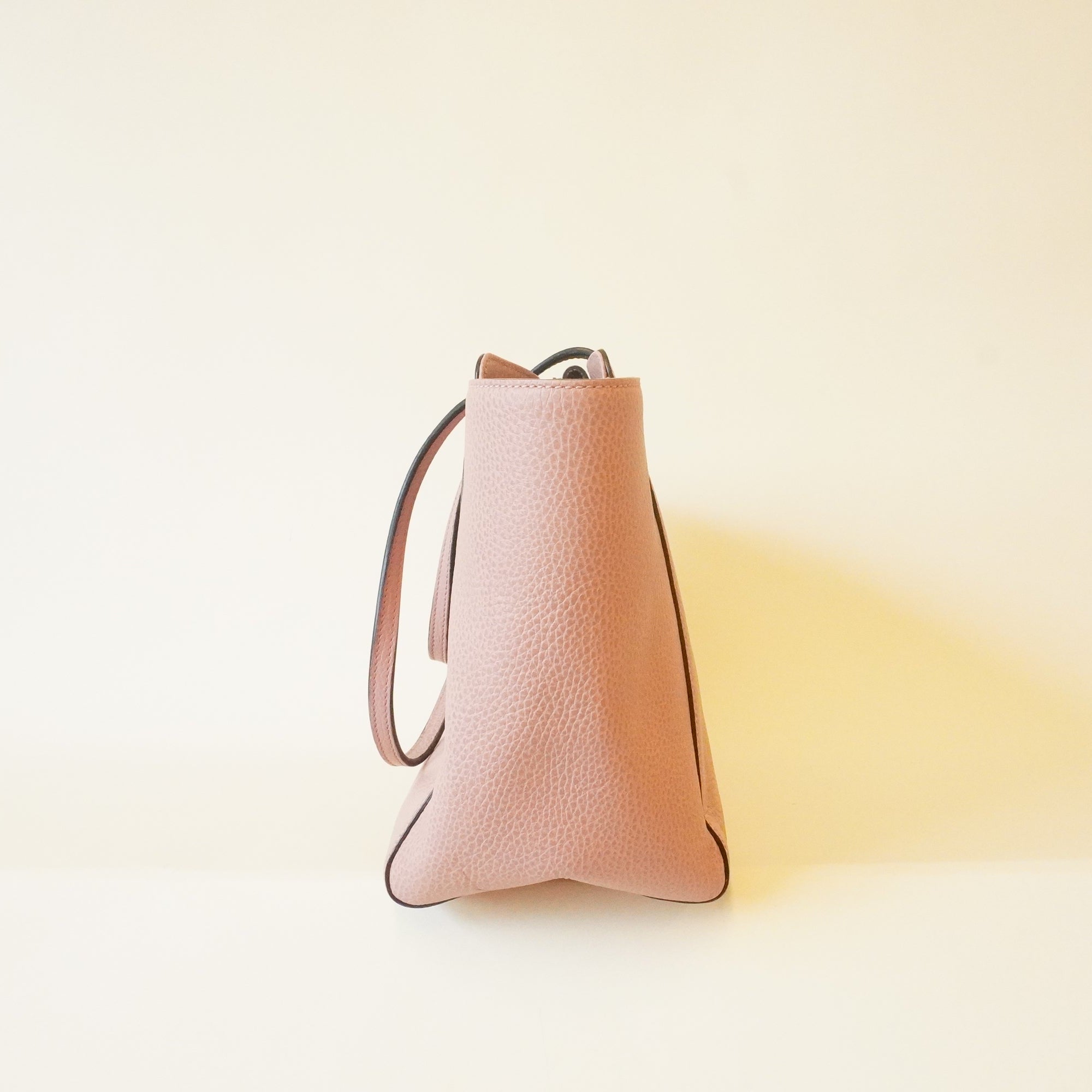 PRE-OWNED Dollar Calfskin Small Swing Tote Soft Pink